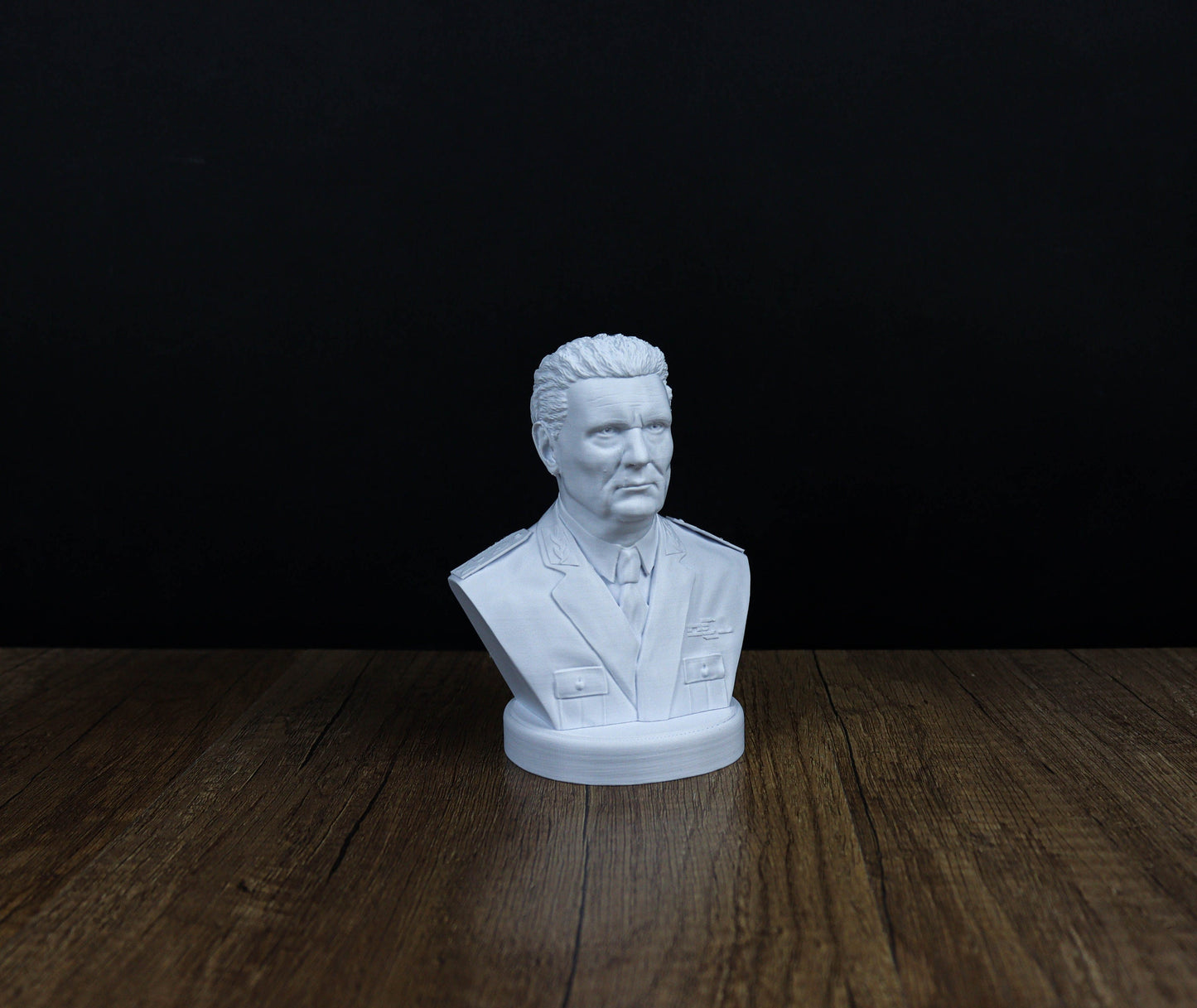 Josip Tito Bust, Historical Leader Sculpture for Bookshelf and Home Decor
