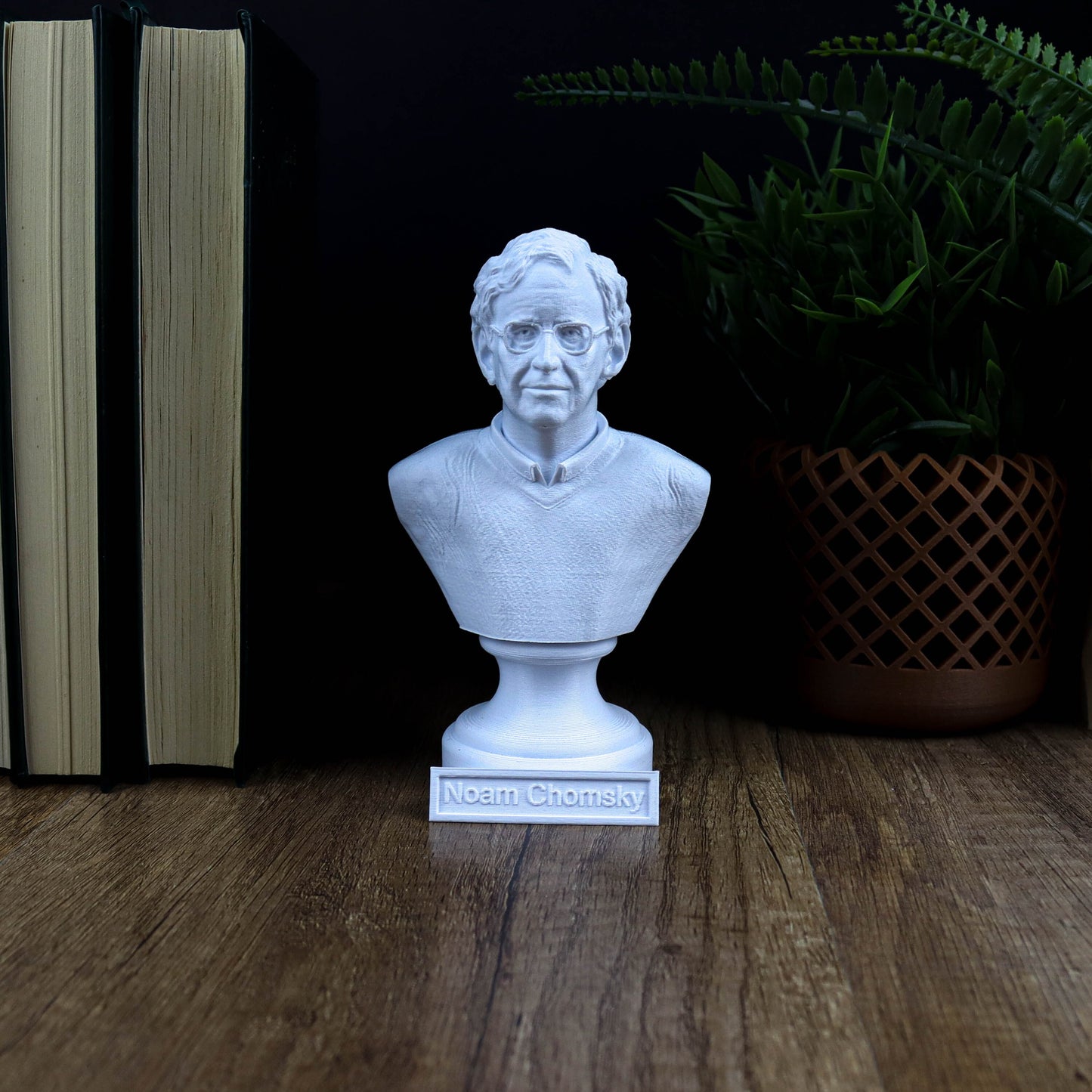 Noam Chomsky Bust, Linguistics Genius Statue, Gift for Intellectuals
