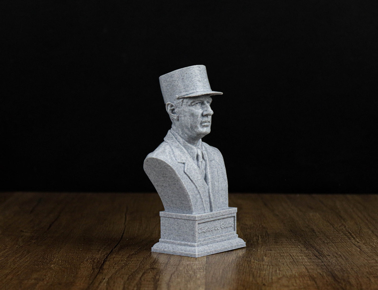 Charles de Gaulle 3d Printed Bust, Former President of France Statue, Le Général Sculpture Decoration