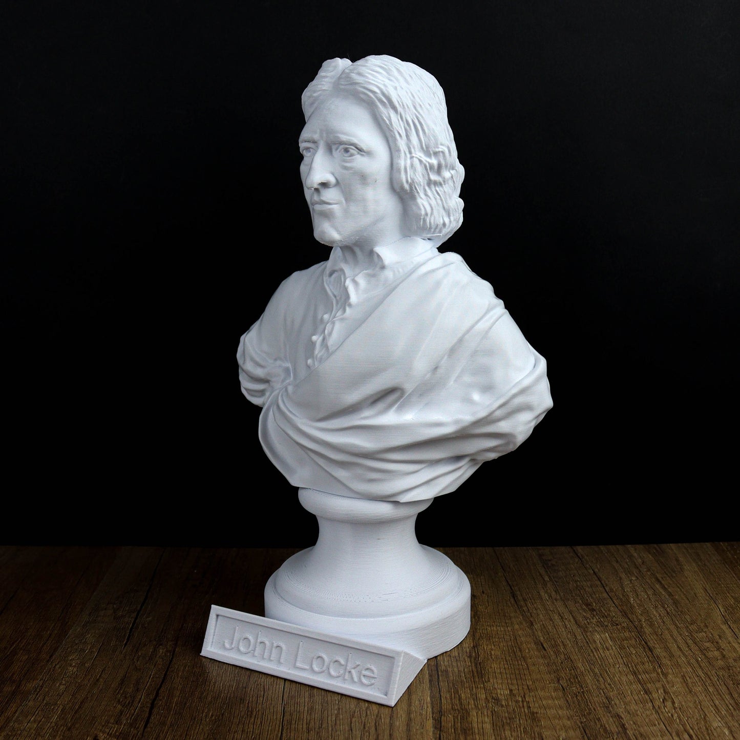 John Locke Bust, English English philosopher Statue, Sculpture Decoration
