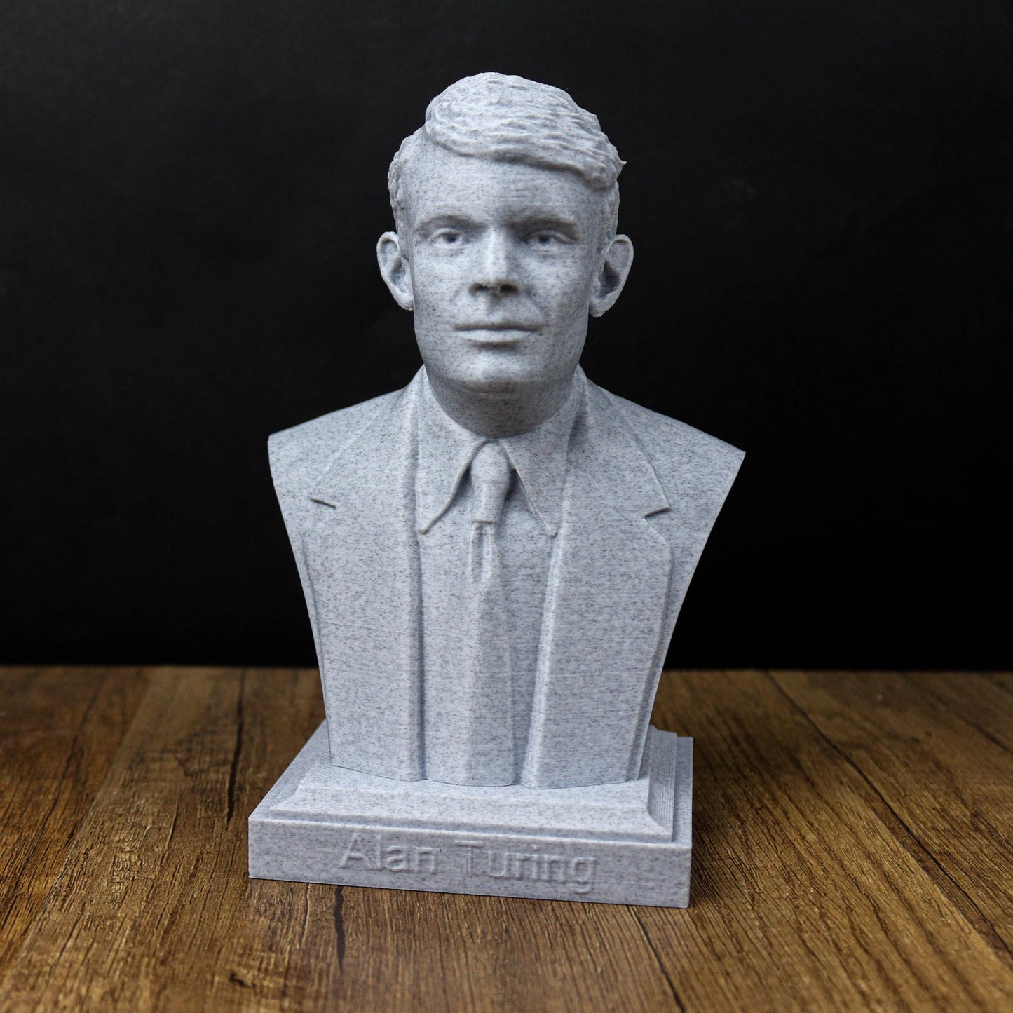 Alan Turing Bust, Enigma Codebreaker Statue, World War II Hero Sculpture