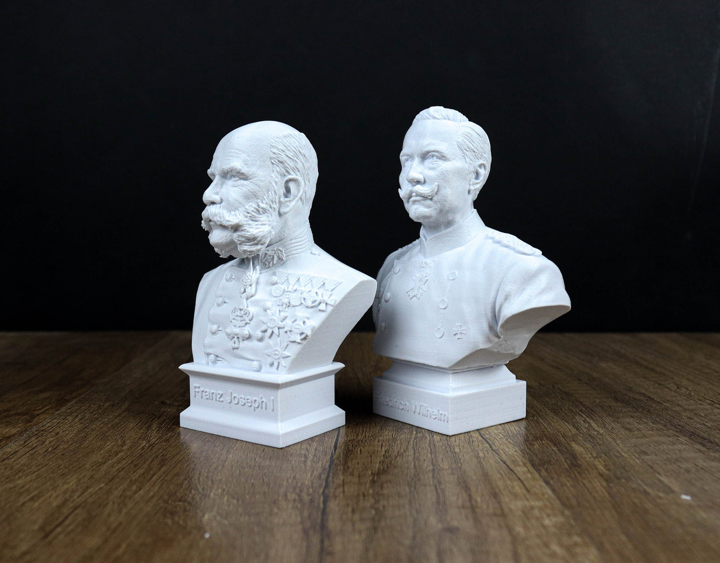 Kaiser Wilhelm II and Emperor Franz Joseph I of Austria Busts