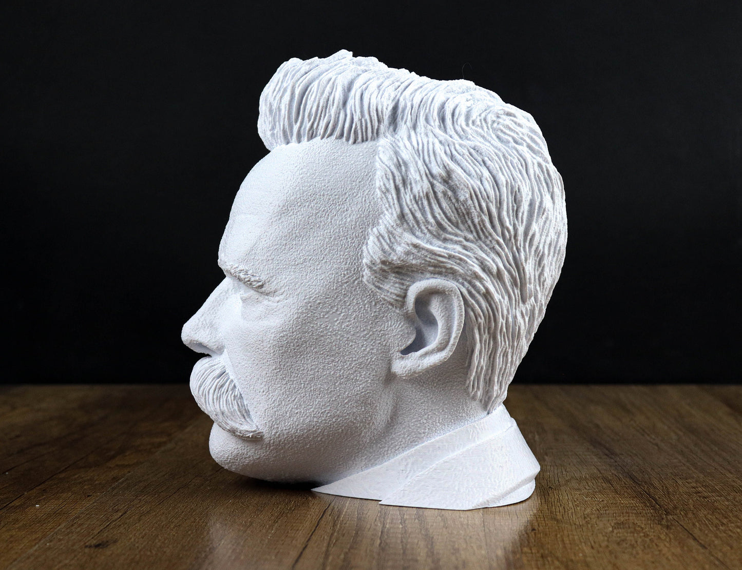 Friedrich Nietzsche Bust, German Philosopher Headphone Holder, Desktop Decoration