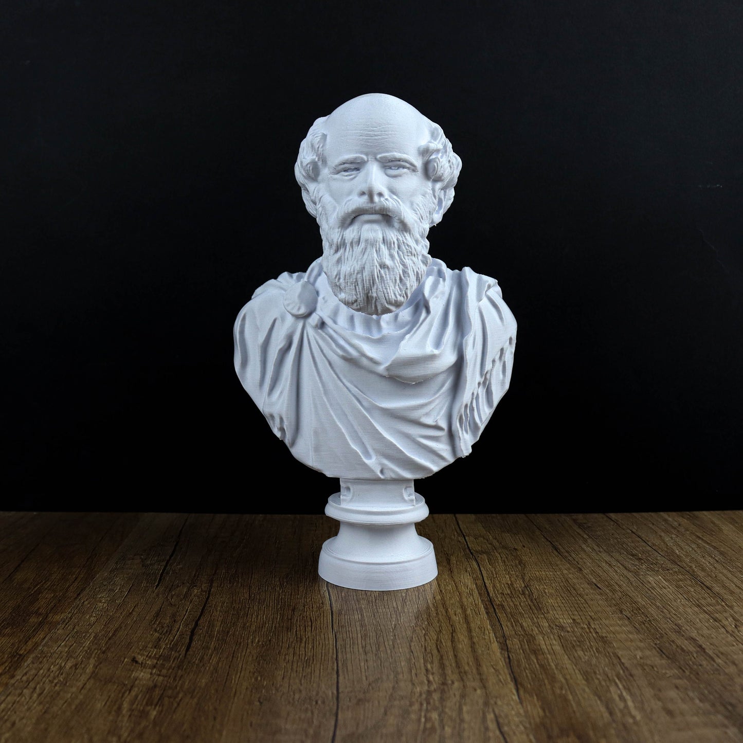 Archimedes Bust, Ancient Mathematician Statue, Greek Mythology Inspired Sculpture