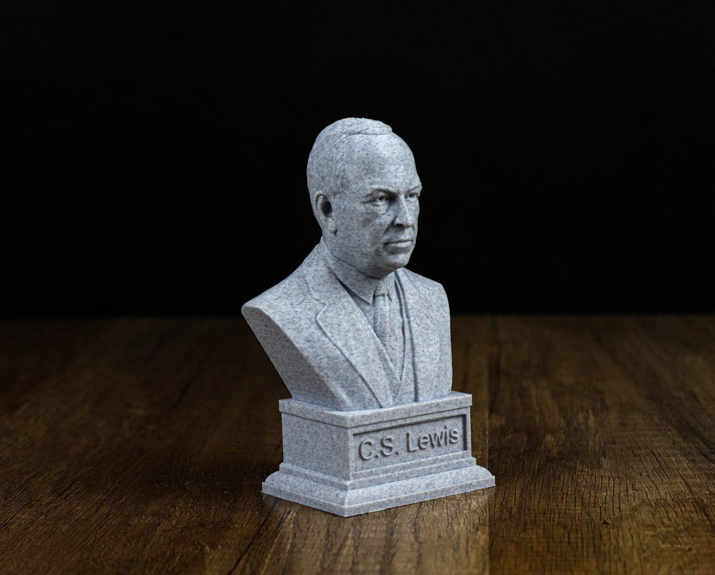 C.S. Lewis Bust, British Writer Statue, Sculpture Decoration