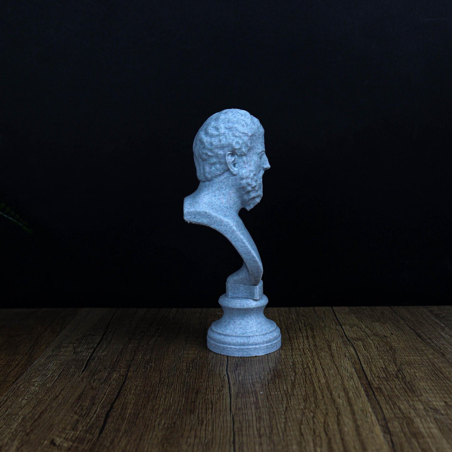 Heraclitus 3D Printed Bust, Greek Pre-Socratic Philosopher Statue, Bookshelf and Home Decor