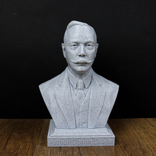 Arthur Conan Doyle bust, British Writer and Physician Statue, Gift for Book Lover