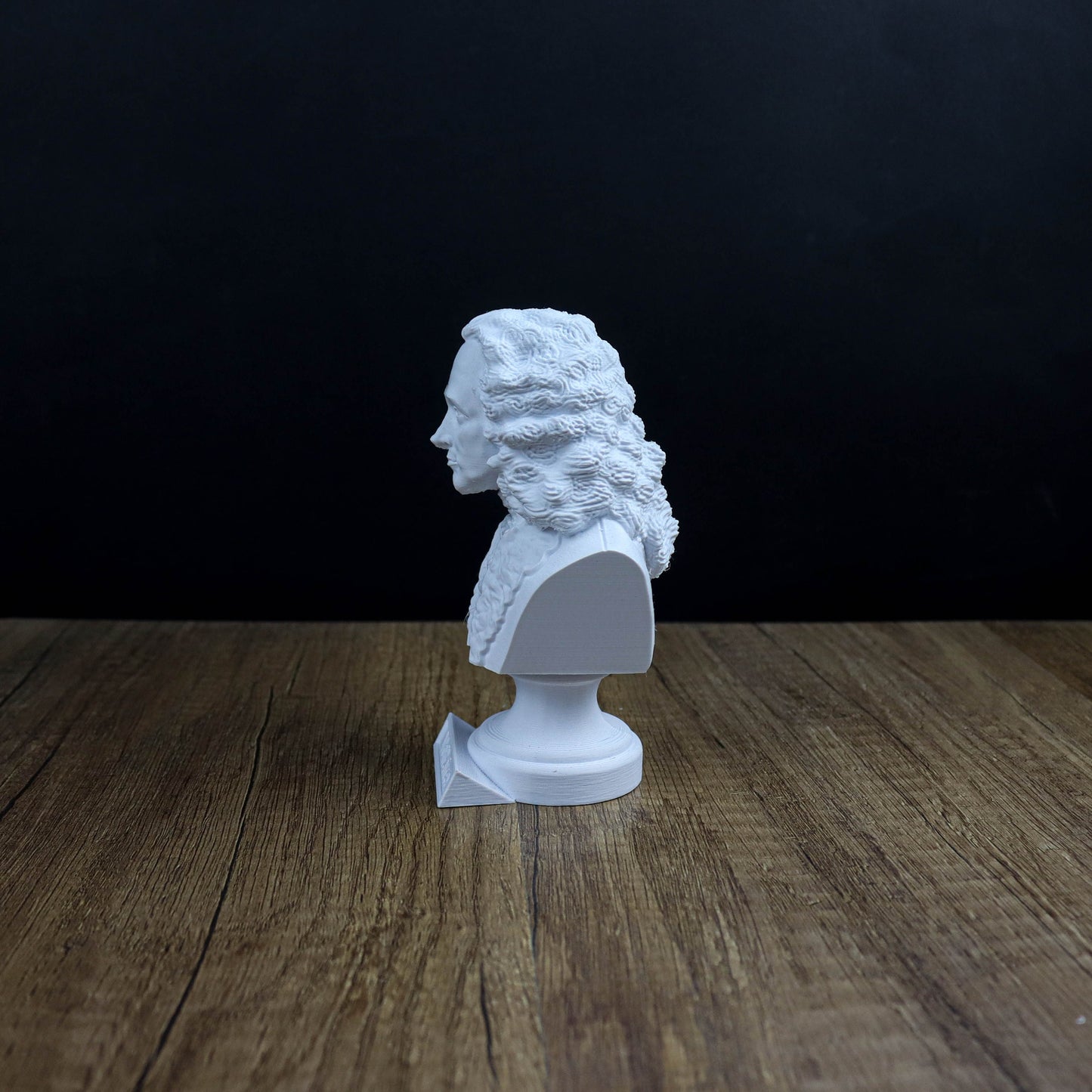 Voltaire Bust, French Enlightenment Writer Sculpture, Philosopher Historian Statue