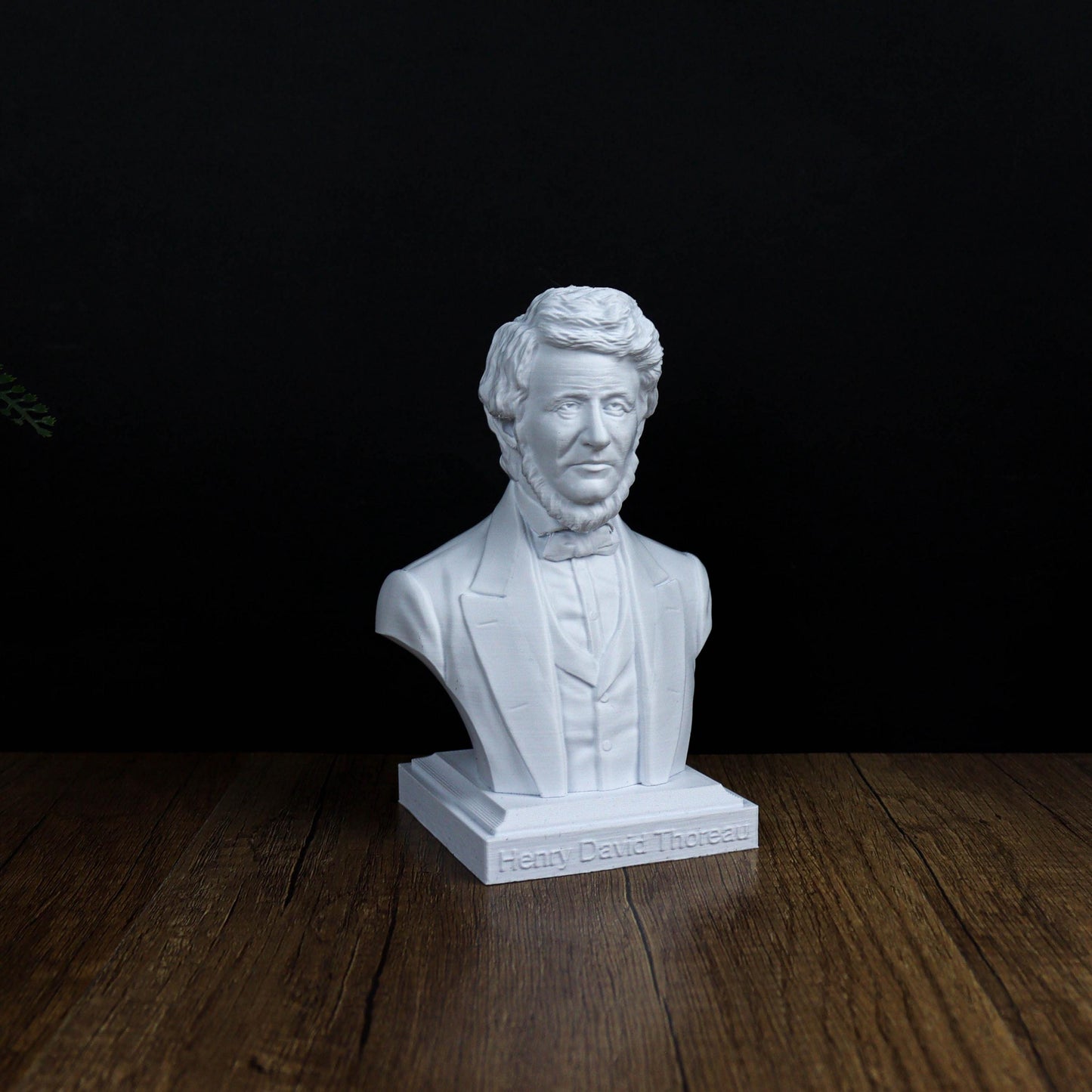 Henry David Thoreau Bust, Inspirational Bookshelf Decor and Home Accent