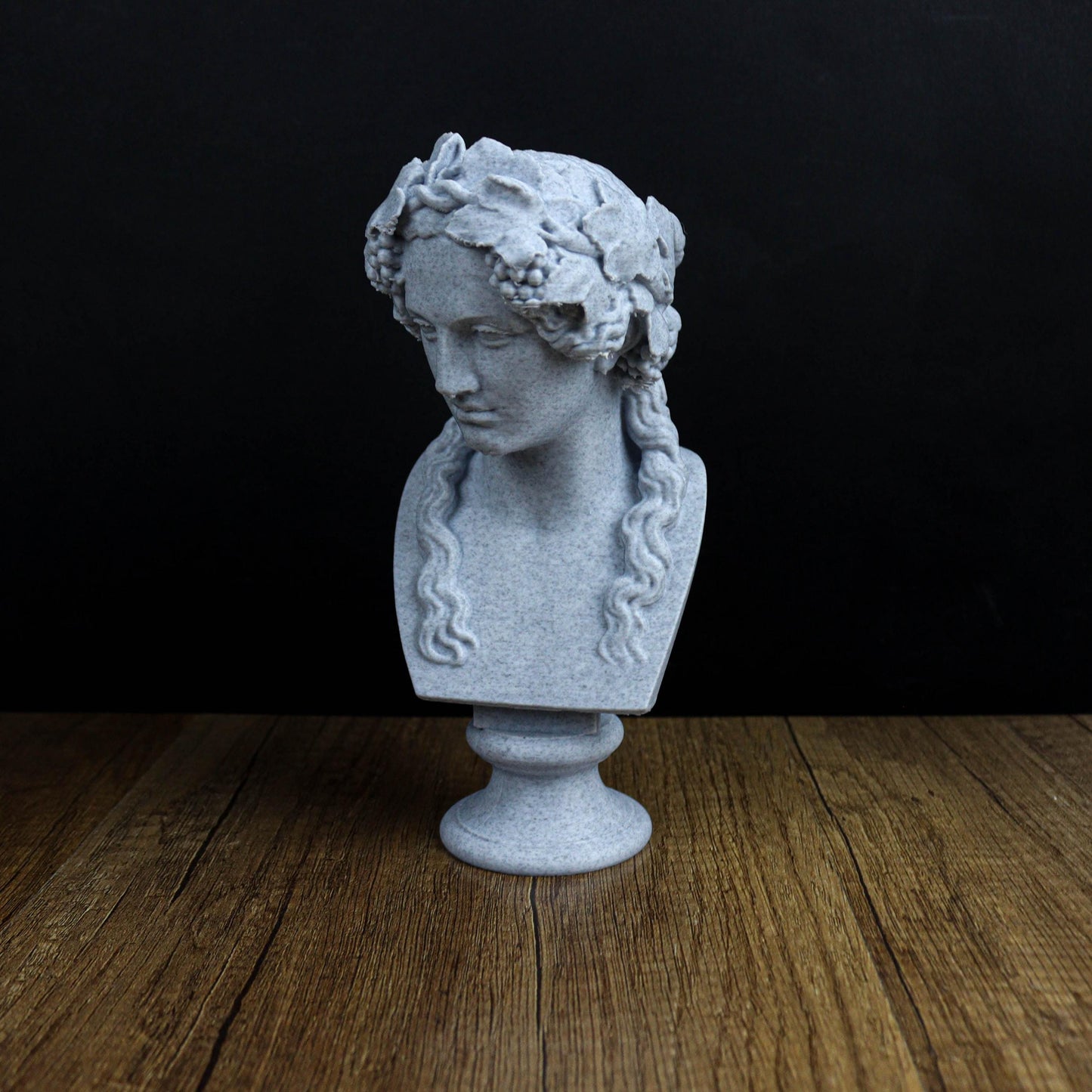 Head of Bacchus Bust, Dionysus Sculpture, Ancient Greco-Roman Statue