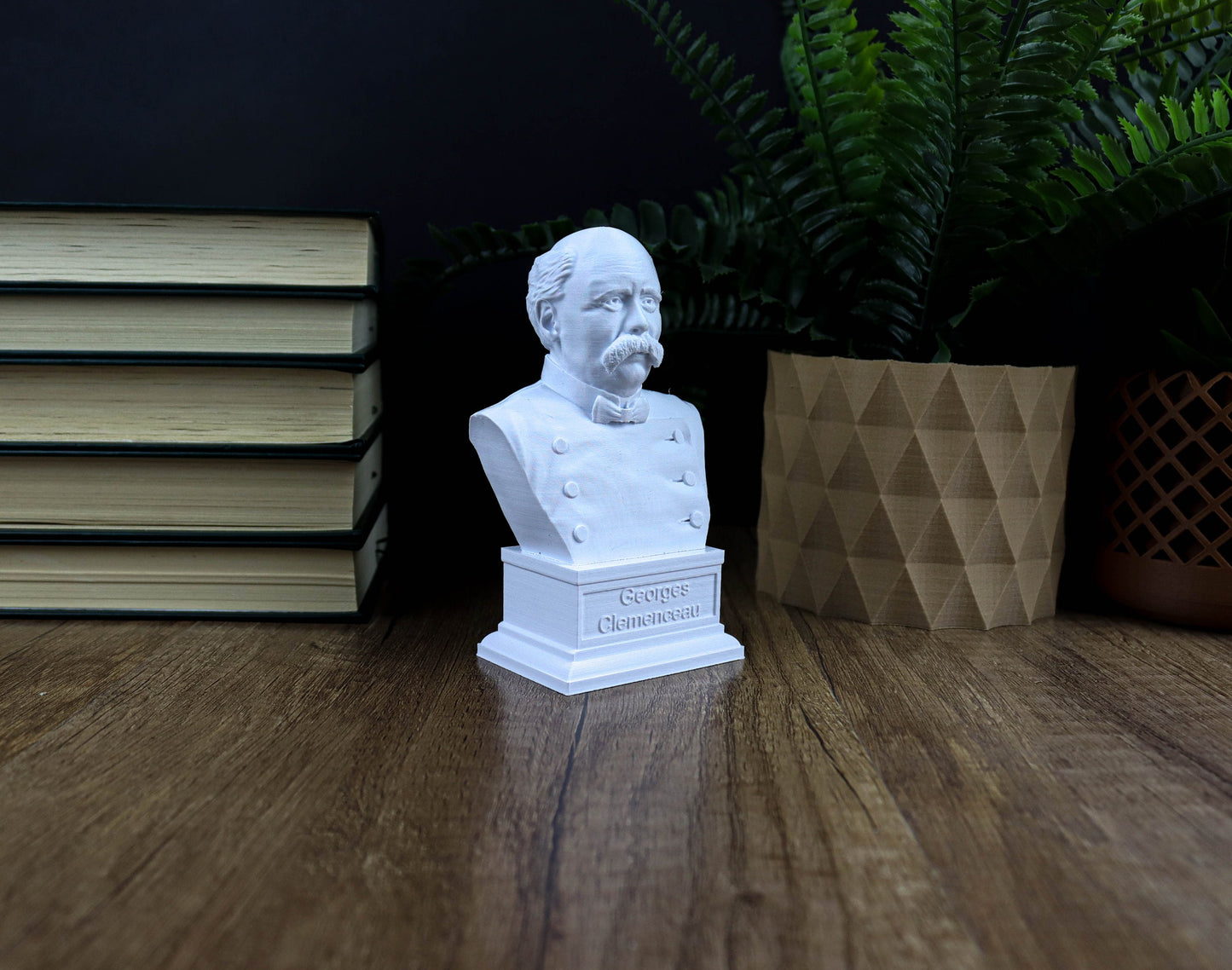Georges Clemenceau Bust, French Minister of War in WW1 Statue
