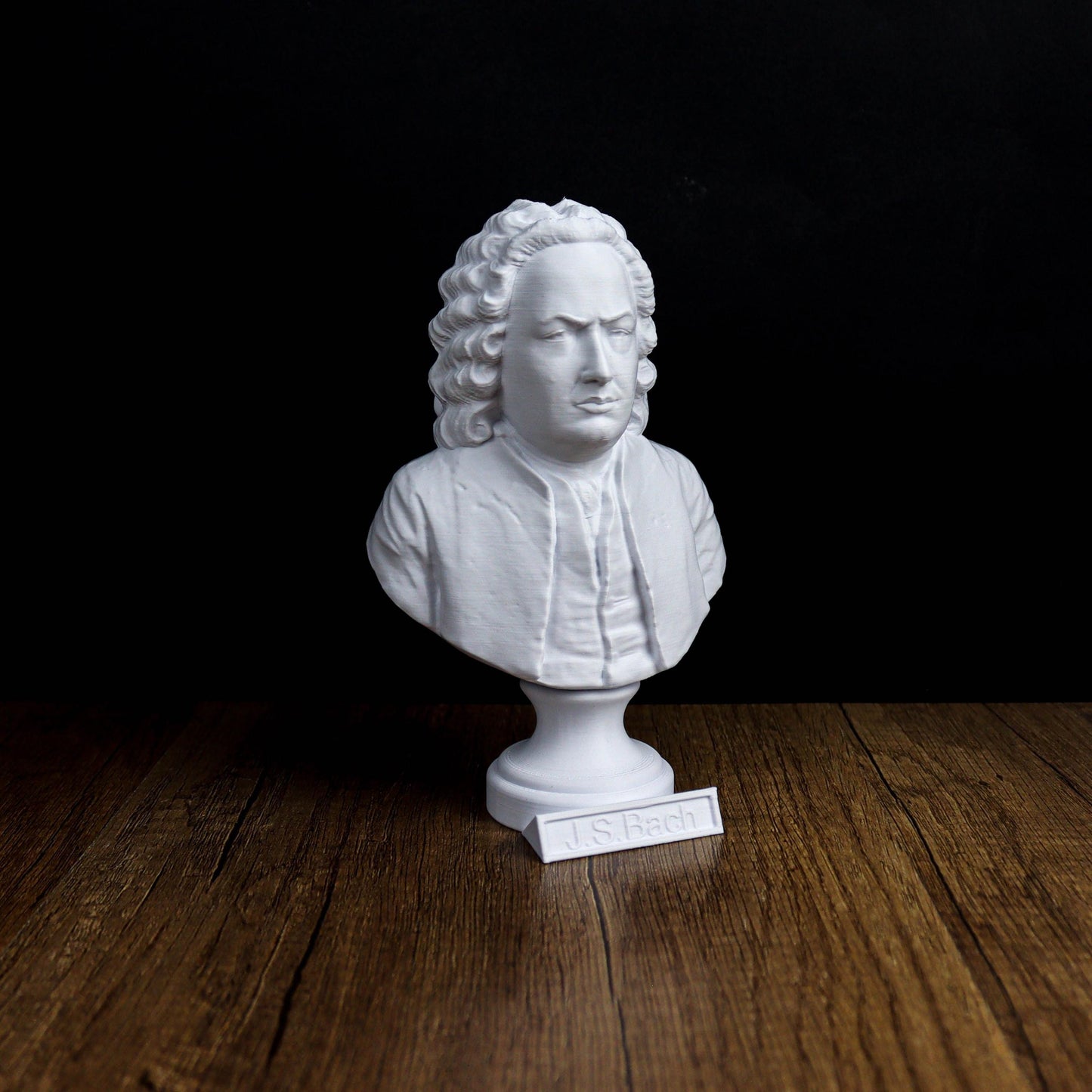 Johann Sebastian Bach Bust, Classical Composer Bookshelf & Home Decor Statue