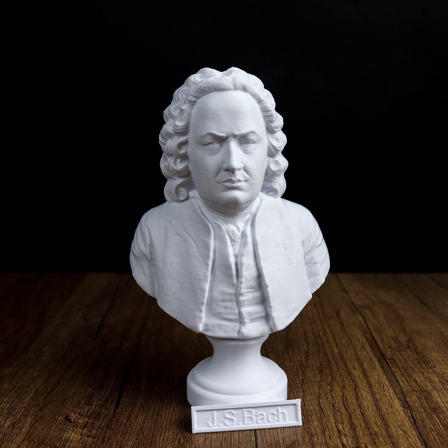 Johann Sebastian Bach Bust, Classical Composer Bookshelf & Home Decor Statue