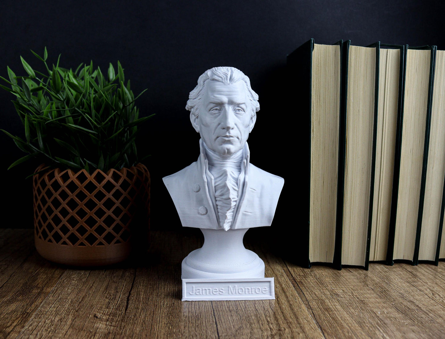 James Monroe Bust, 5th U.S. President, Founding Father of the United States, Patriotic Gift for History Enthusiasts