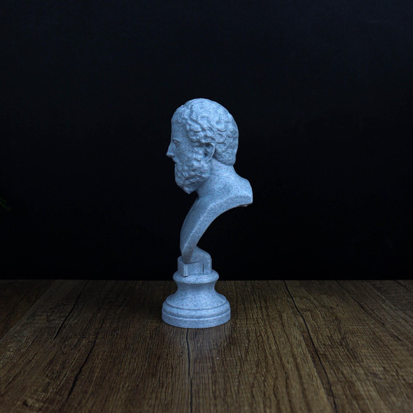Heraclitus 3D Printed Bust, Greek Pre-Socratic Philosopher Statue, Bookshelf and Home Decor