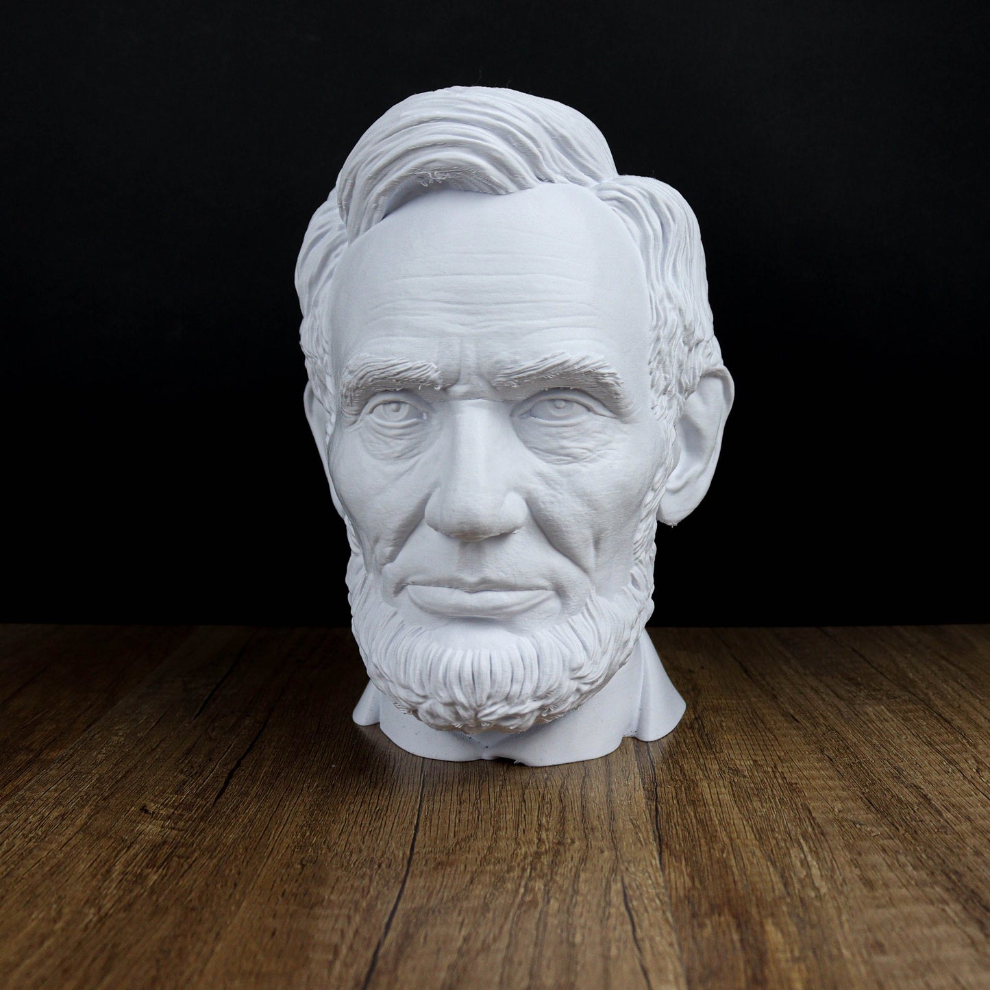 Abraham Lincoln Head Statue, Headphone Holder, Desktop Decor Headphone Stand Bust