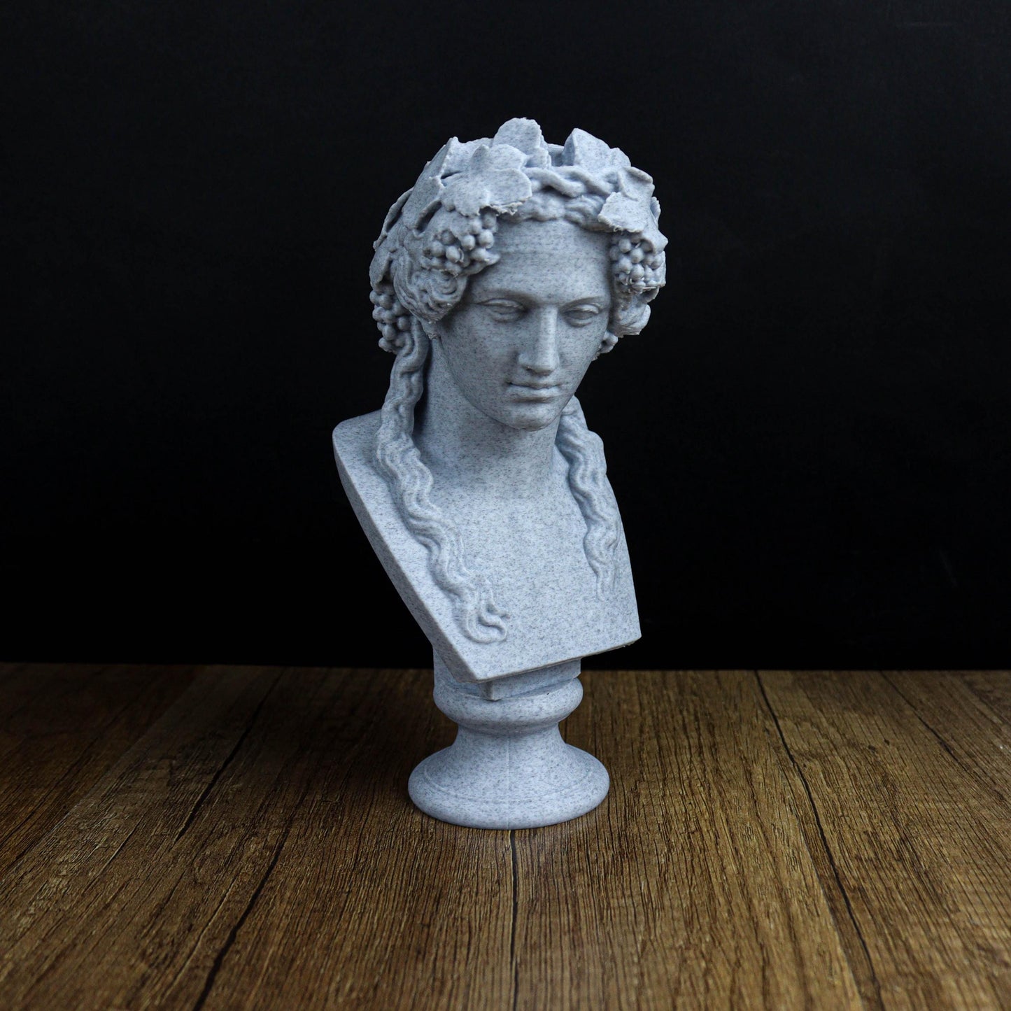 Head of Bacchus Bust, Dionysus Sculpture, Ancient Greco-Roman Statue