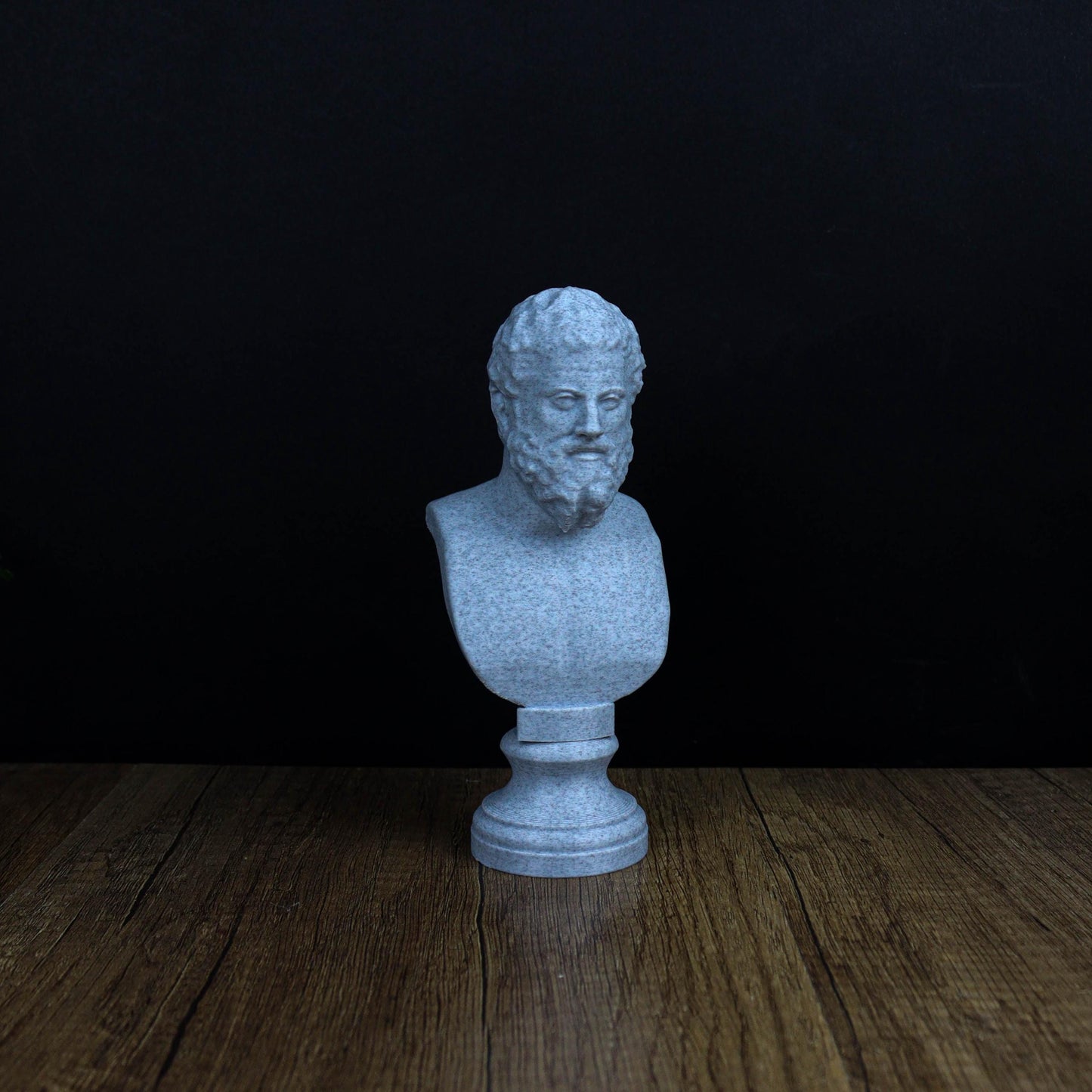 Heraclitus 3D Printed Bust, Greek Pre-Socratic Philosopher Statue, Bookshelf and Home Decor