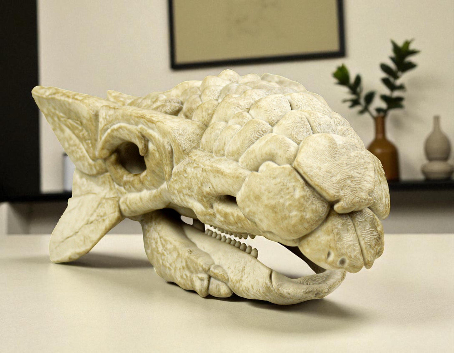 Ankylosaurus skull, Dinosaur Fossil Replica, Prehistoric Decor, Gift for Dinosaur Lovers