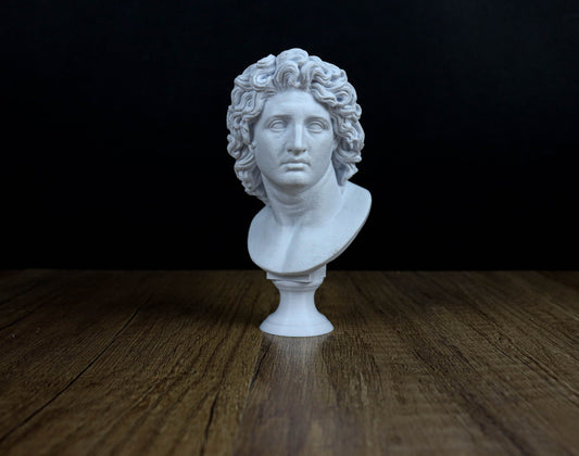 Alexander the Great Statue, Bust, Alexander III of Macedon Head Portrait