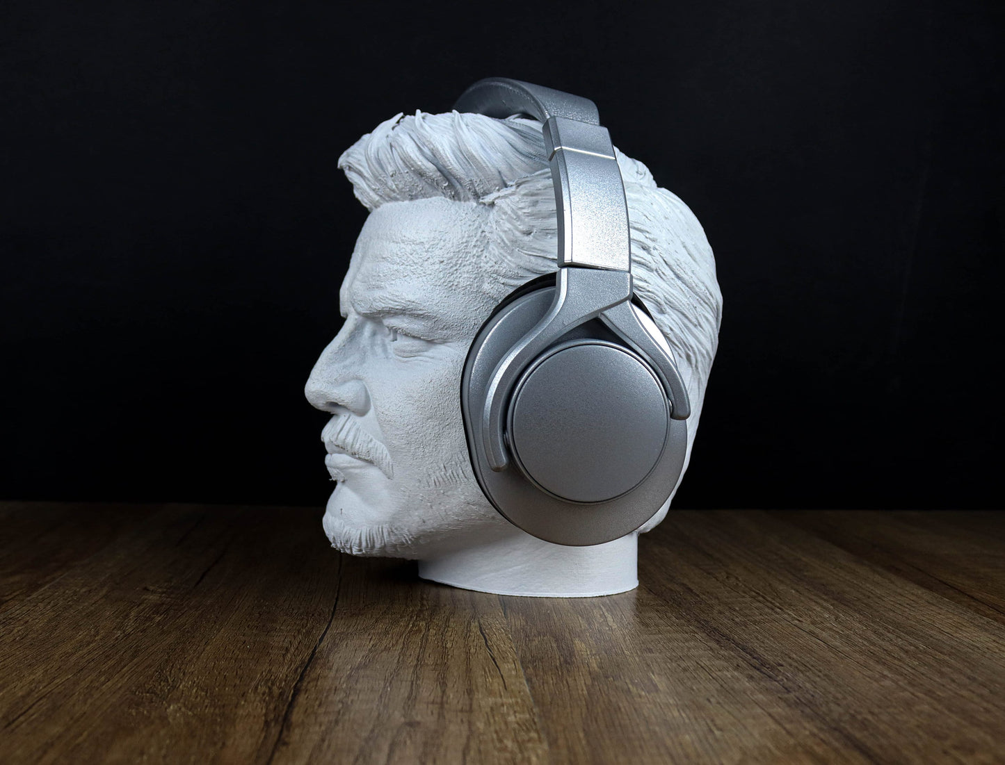 Pedro Pascal Headphone Holder, Headset Stand, Bust, Sculpture, Decoration