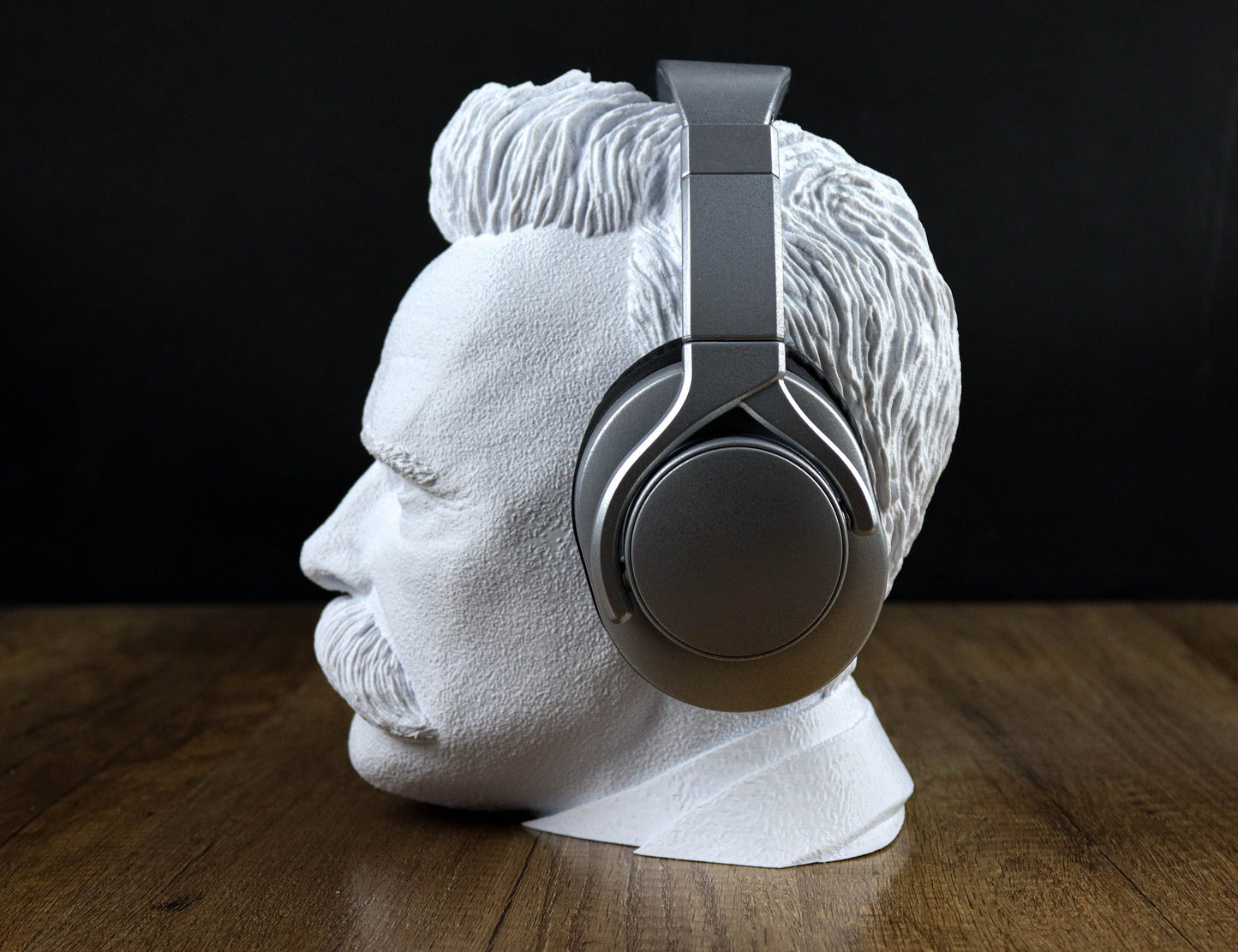 Friedrich Nietzsche Bust, German Philosopher Headphone Holder, Desktop Decoration