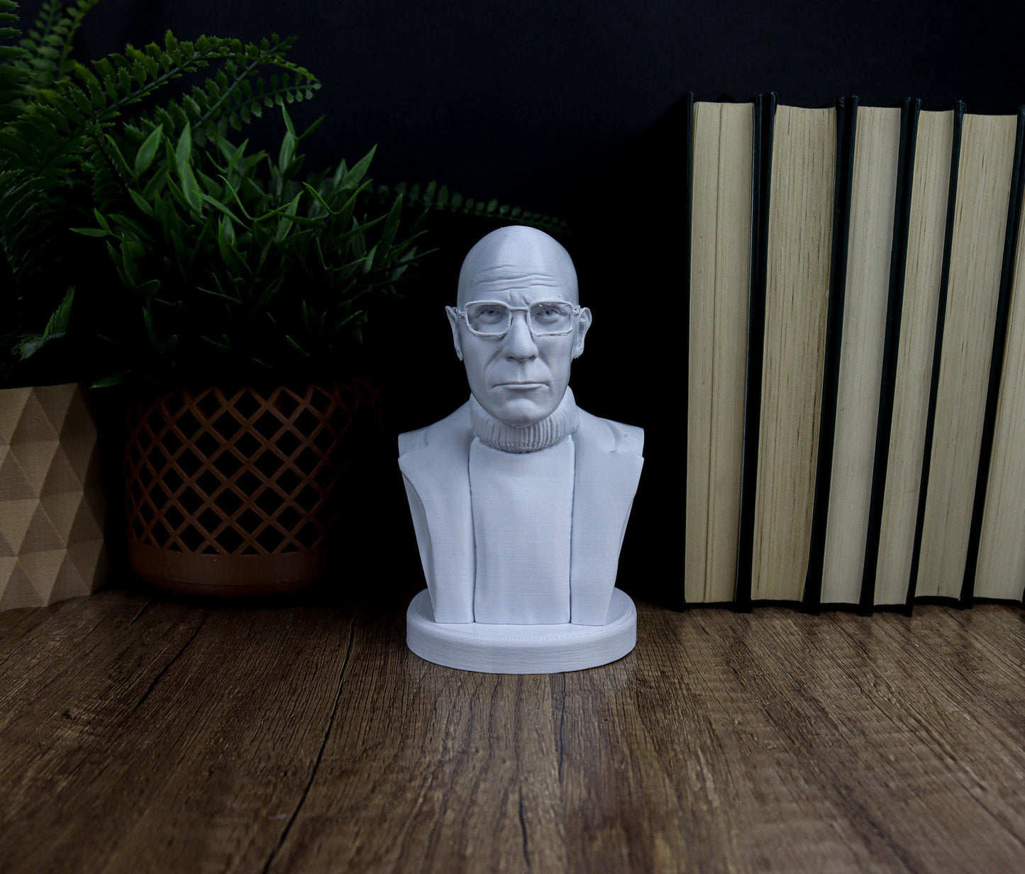 Michel Foucault Bust, French Historian and Philosopher Statue