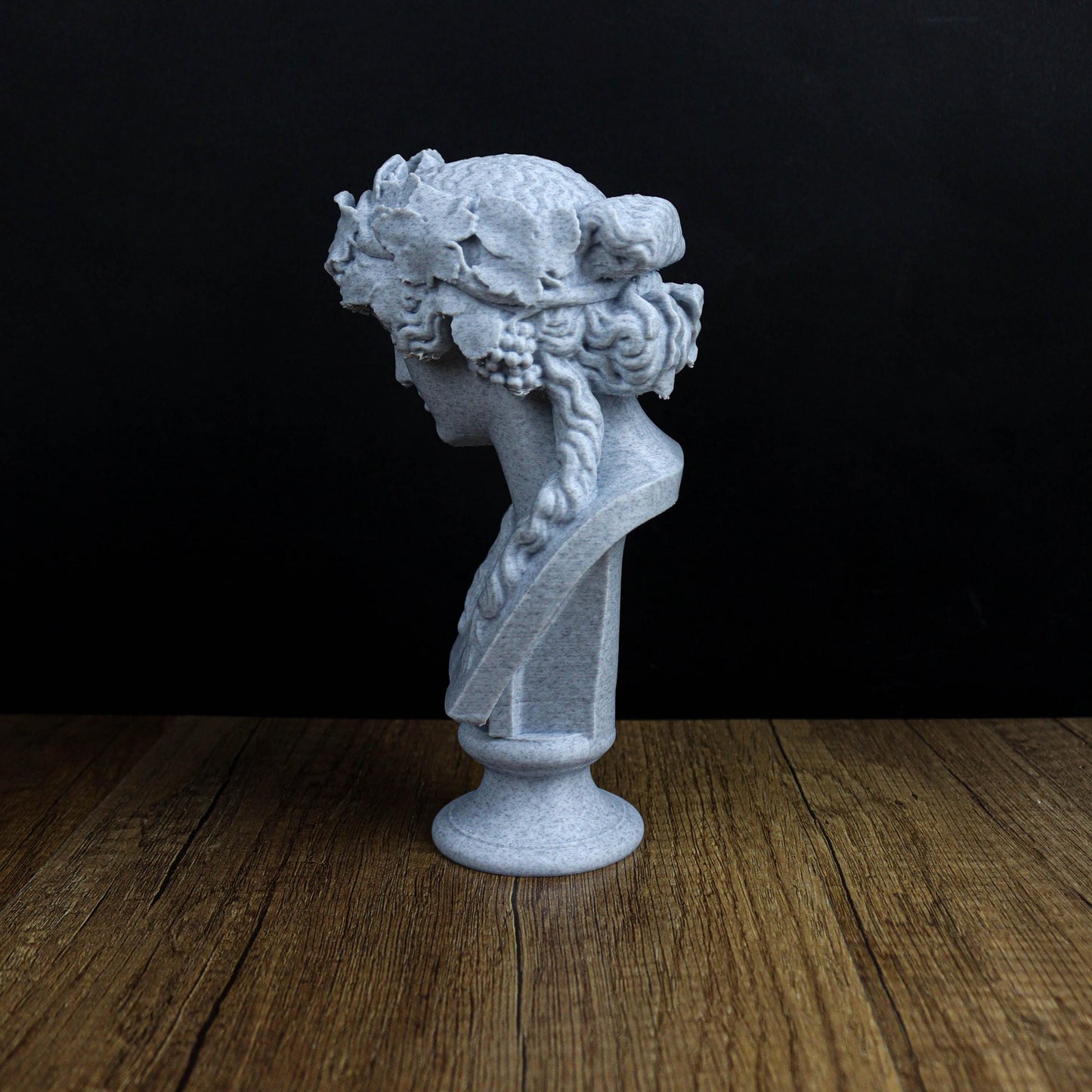 Head of Bacchus Bust, Dionysus Sculpture, Ancient Greco-Roman Statue