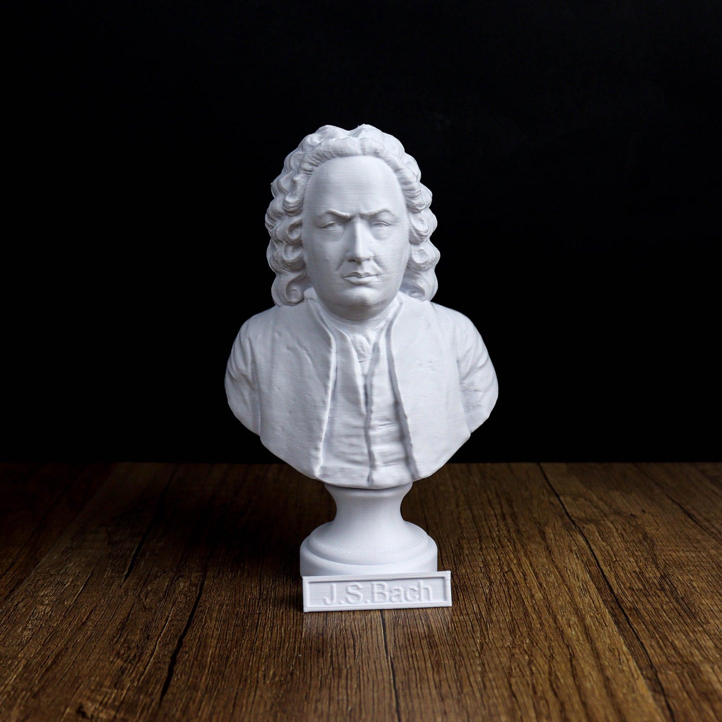 Johann Sebastian Bach Bust, Classical Composer Bookshelf & Home Decor Statue