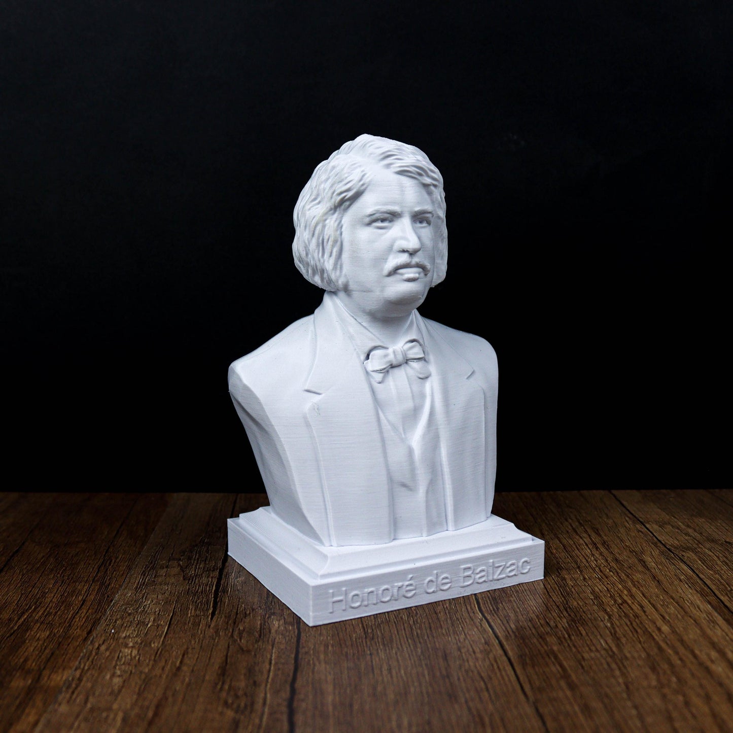 Honoré de Balzac Bust, French Writer Sculpture for Bookshelf & Literary Decor