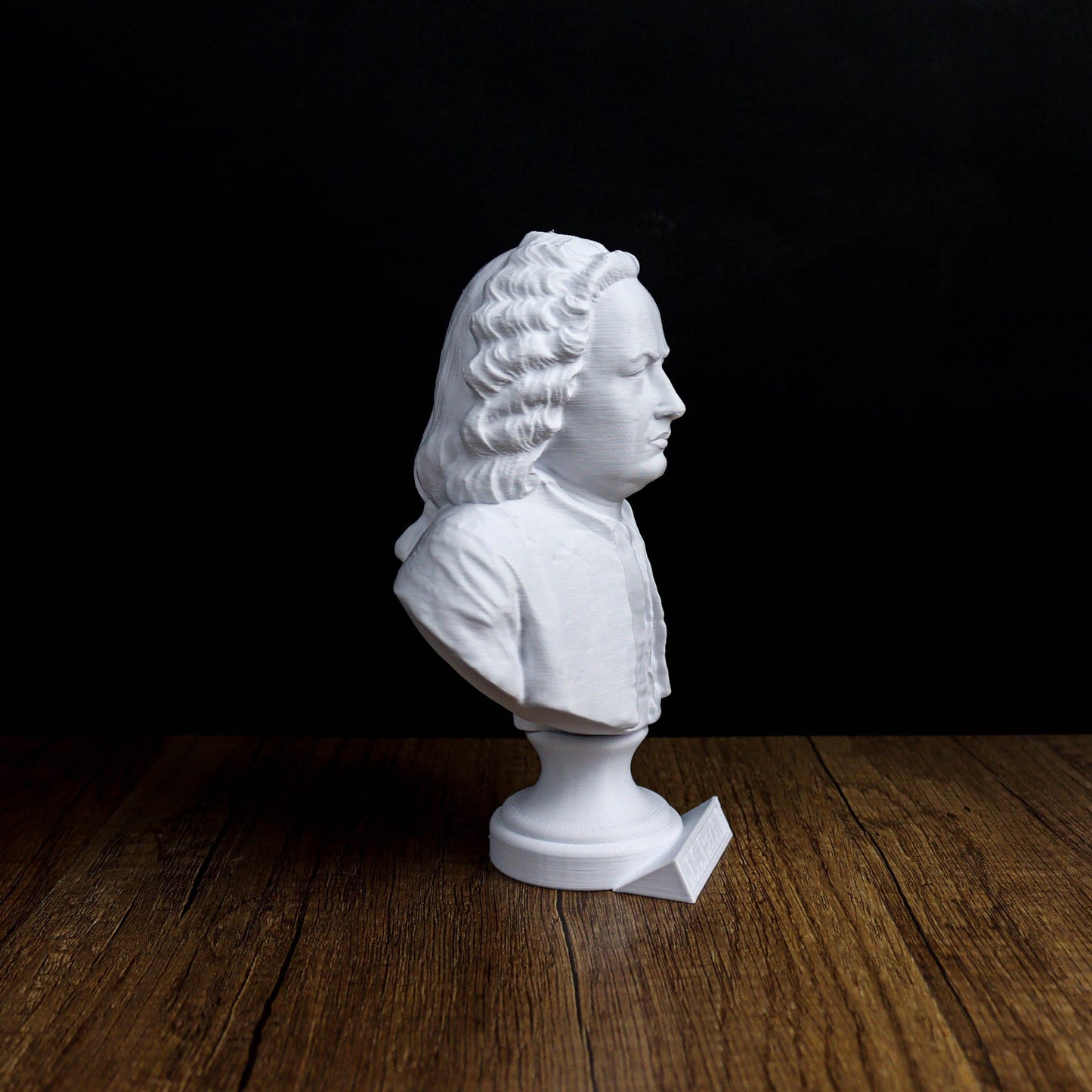 Johann Sebastian Bach Bust, Classical Composer Bookshelf & Home Decor Statue