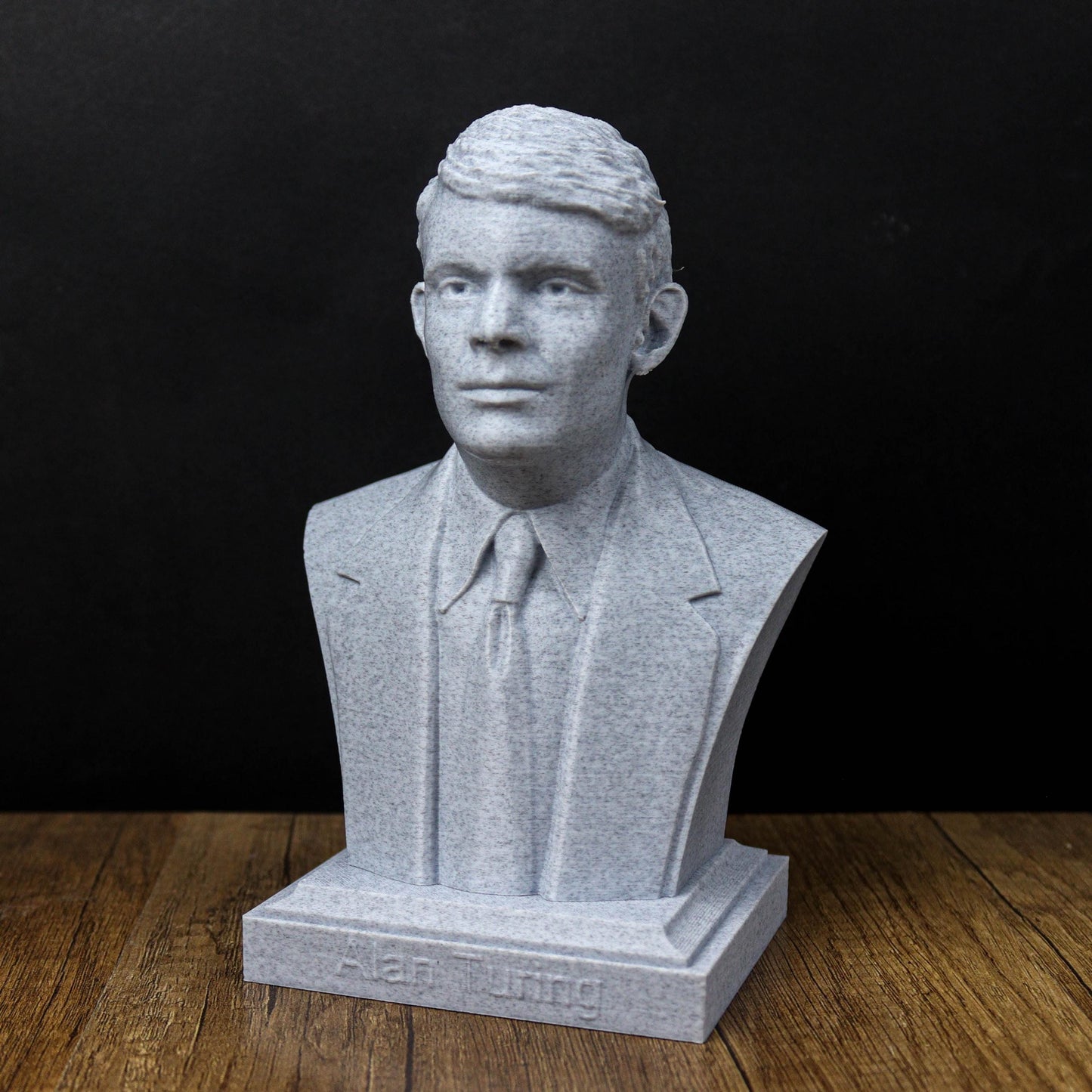 Alan Turing Bust, Enigma Codebreaker Statue, World War II Hero Sculpture