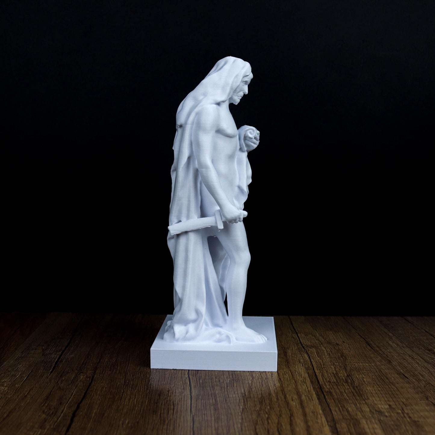 Cato the Younger 3D Printed Bust, Roman Statesman Sculpture