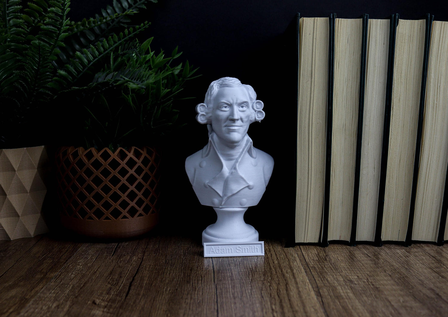 Adam Smith Bust, Wealth of Nations Inspired Decor Sculpture