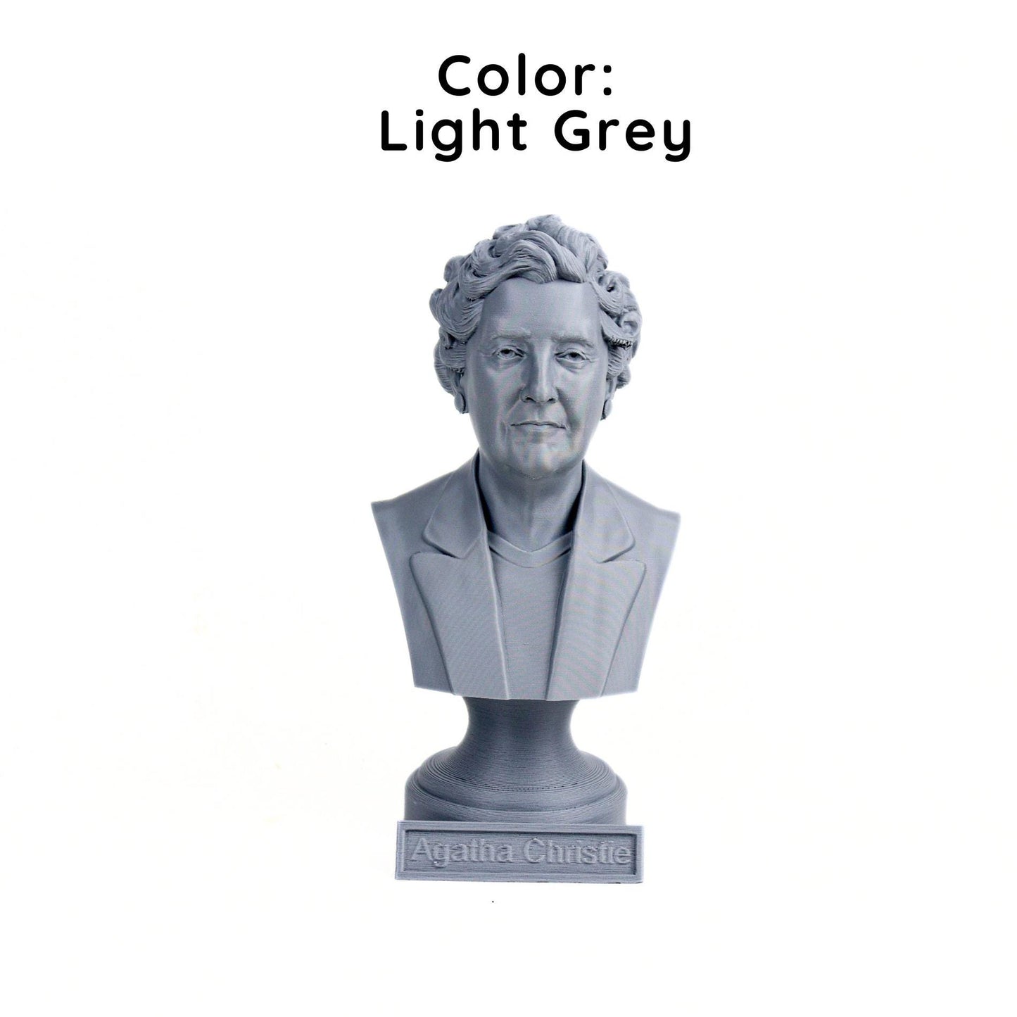 Agatha Christie Bust, English Writer Statue, Gift for Book Lover