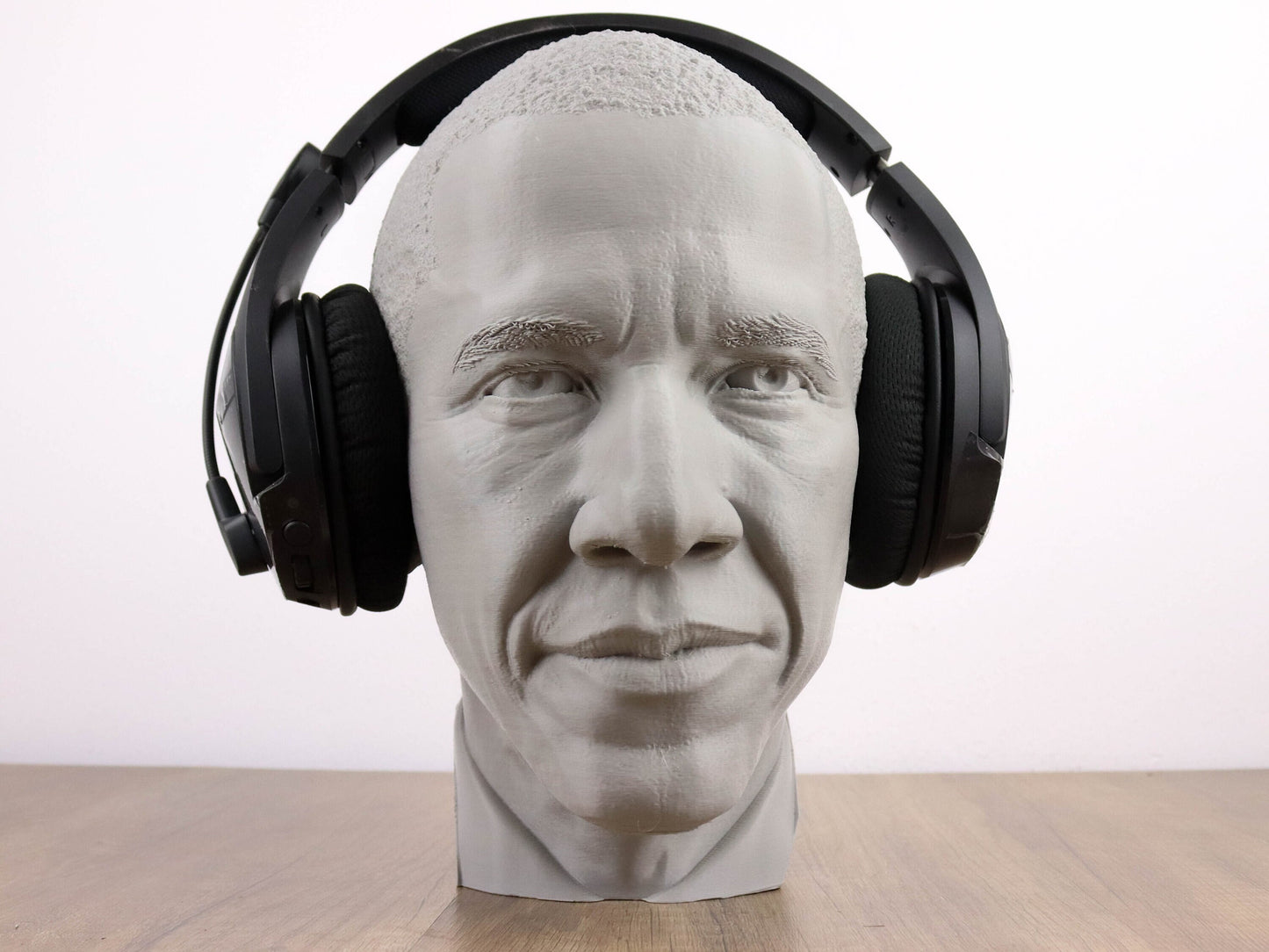 Barrack Obama Headphone Holder 44th American President Bust Sculpture