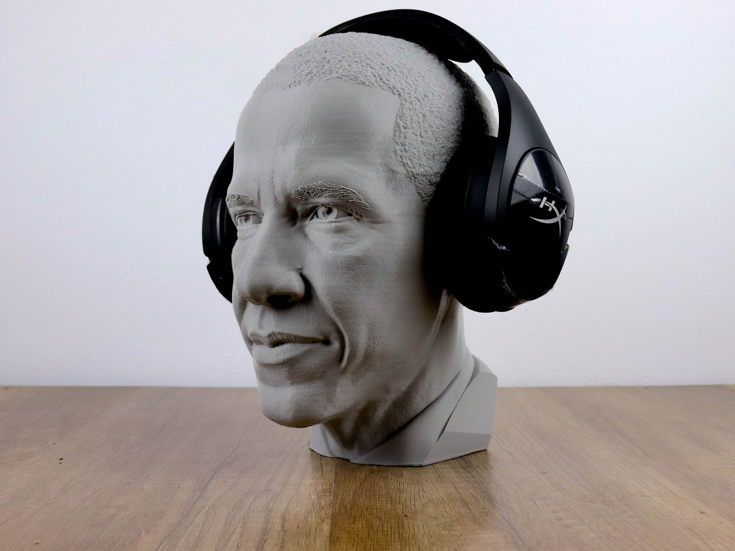 Barrack Obama Headphone Holder 44th American President Bust Sculpture