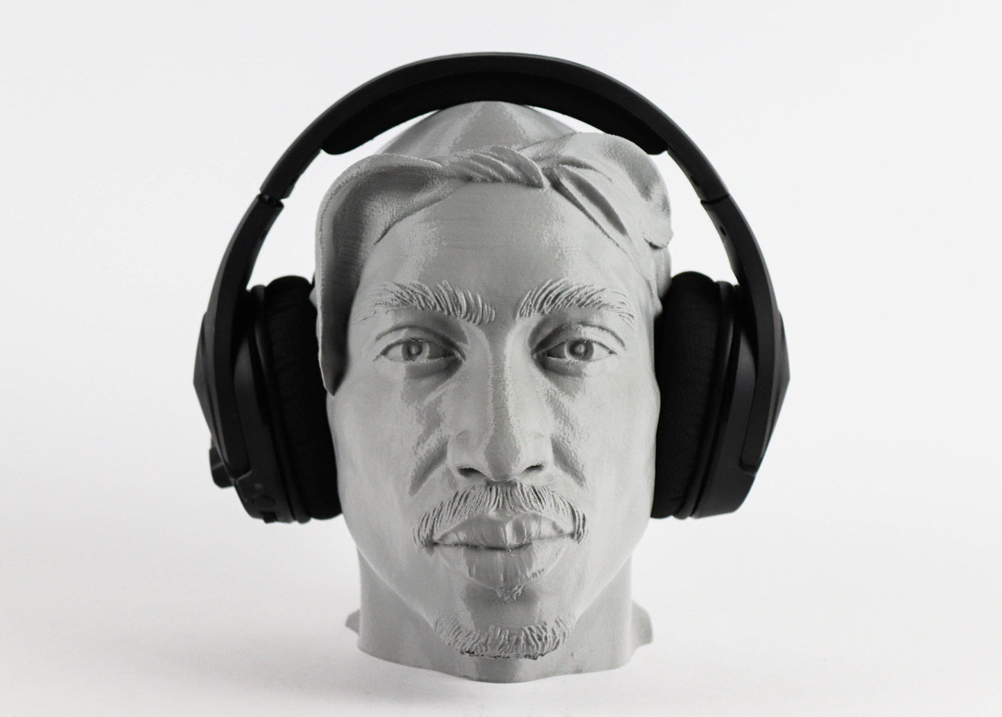 Tupac Shakur Headphone Holder, 2Pac Desktop Decor Headphone 3d Bust Gift
