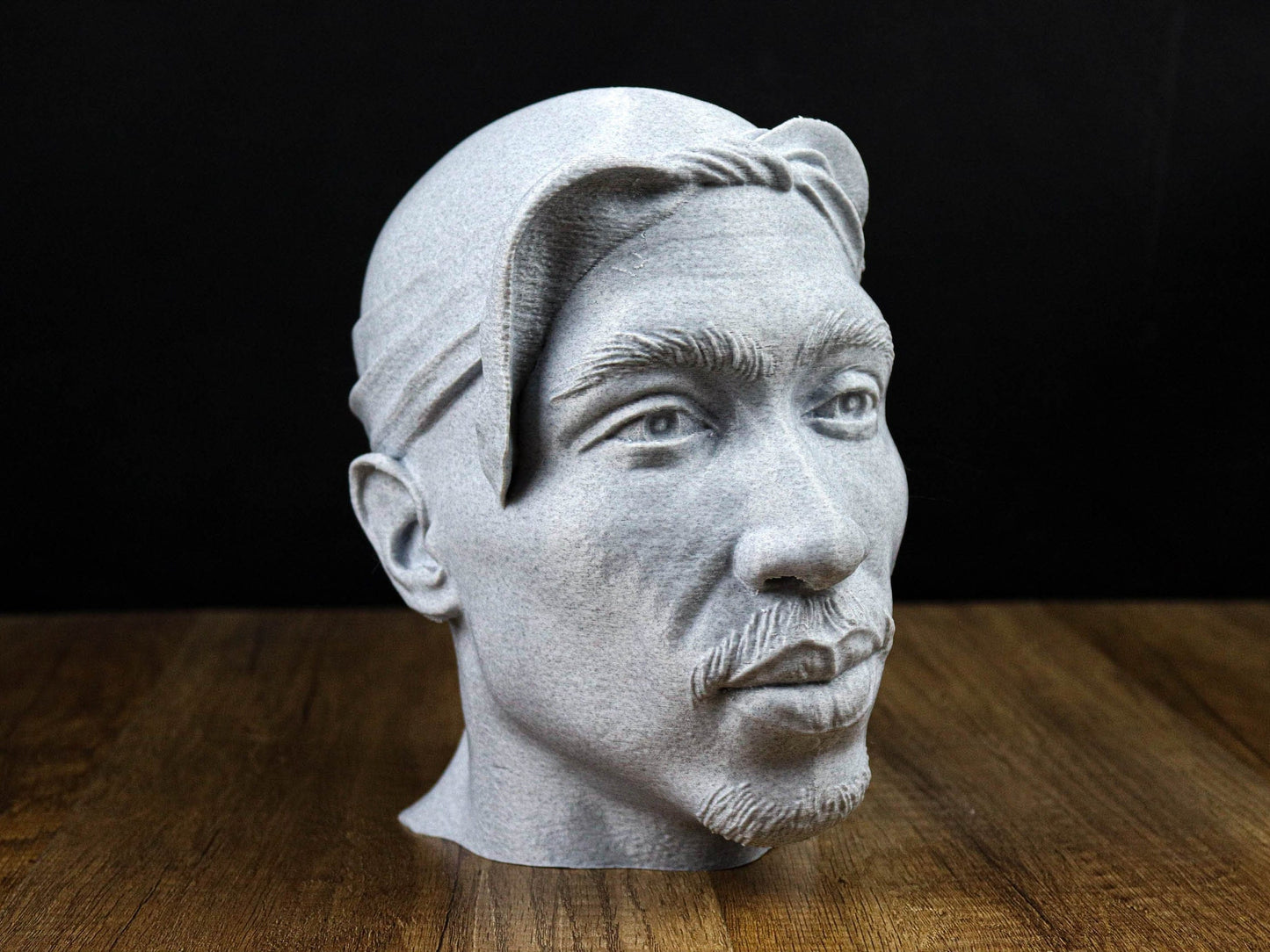 Tupac Shakur Headphone Holder, 2Pac Desktop Decor Headphone 3d Bust Gift