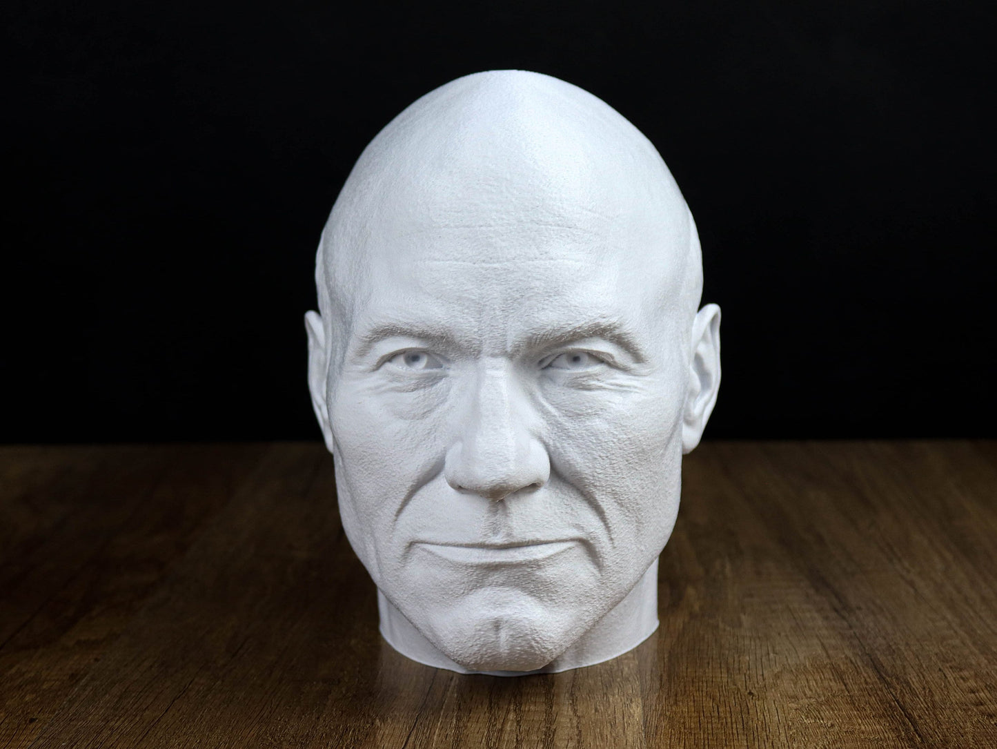 Jean-Luc Picard Headphone Holder, Headset Stand, Bust, Sculpture, Decoration