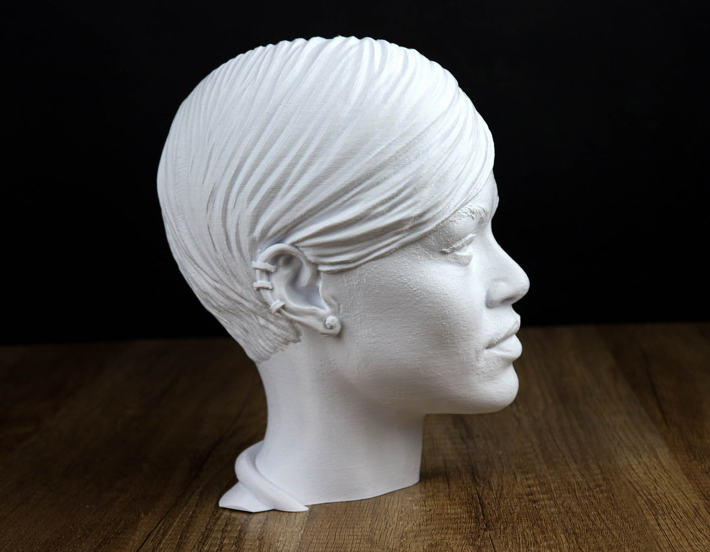 Rihanna Headphone Holder, Headset Stand, Bust, Sculpture, Decoration