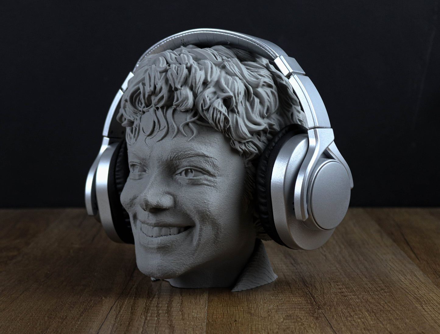Michael Jackson Headphone Holder, Headset Stand, Bust, Sculpture, Decoration