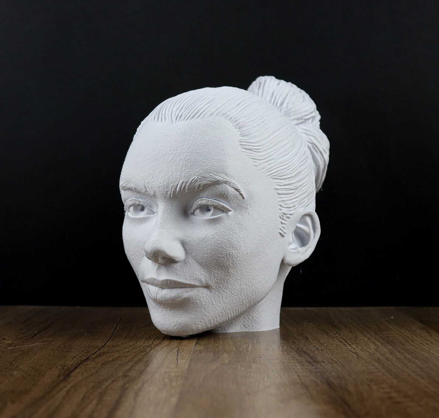 Lily Collins Bust Headphone Holder, Headset Stand, Bust, Sculpture, Decoration