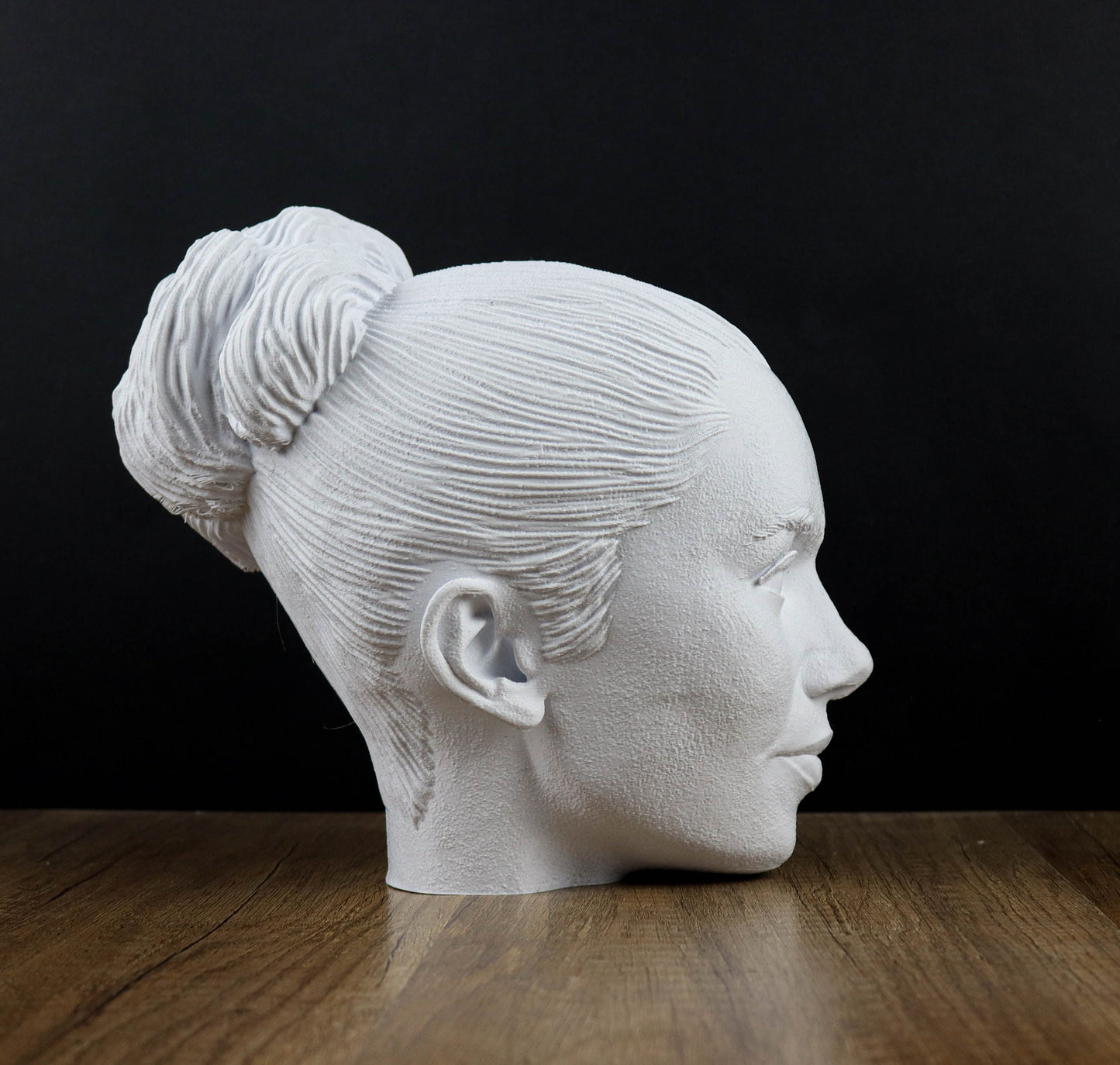 Lily Collins Bust Headphone Holder, Headset Stand, Bust, Sculpture, Decoration