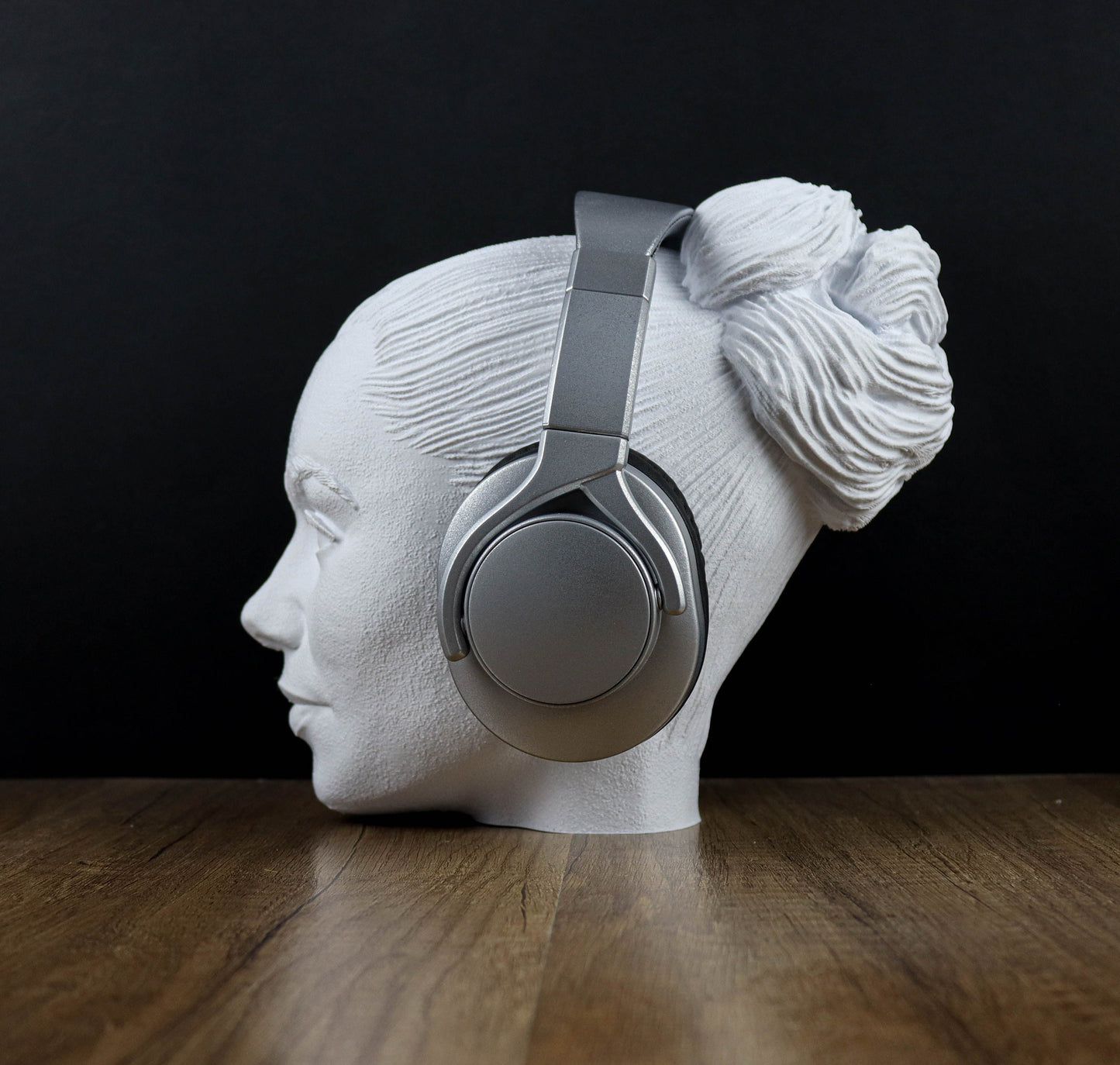 Lily Collins Bust Headphone Holder, Headset Stand, Bust, Sculpture, Decoration