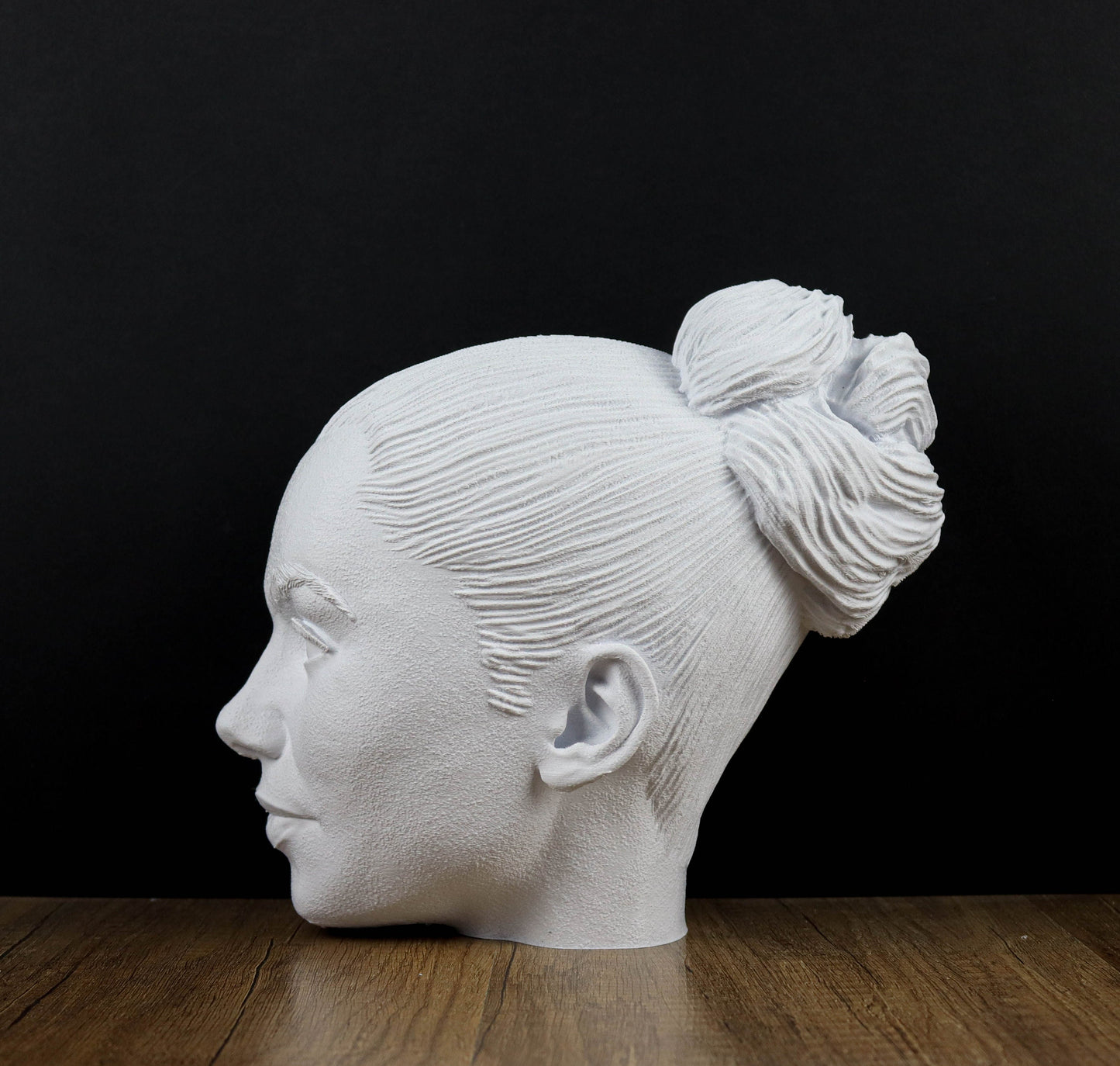 Lily Collins Bust Headphone Holder, Headset Stand, Bust, Sculpture, Decoration