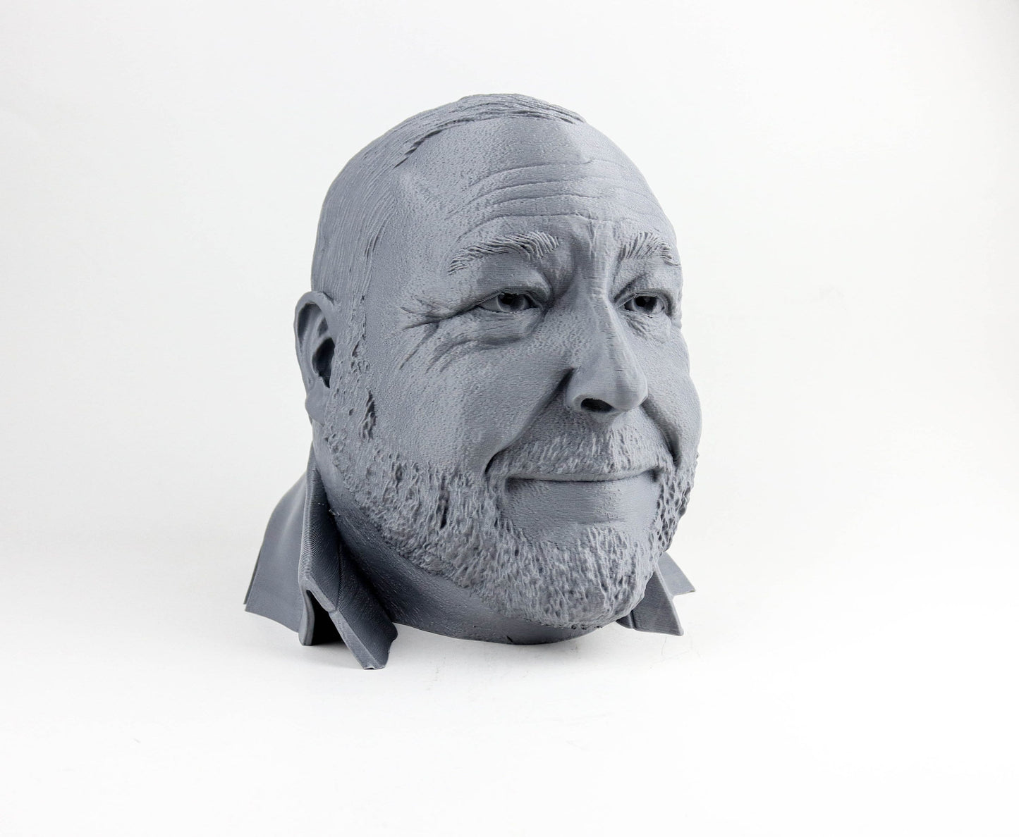 Alex Jones Headphone Holder, Headset Stand, Bust, Sculpture, Decoration