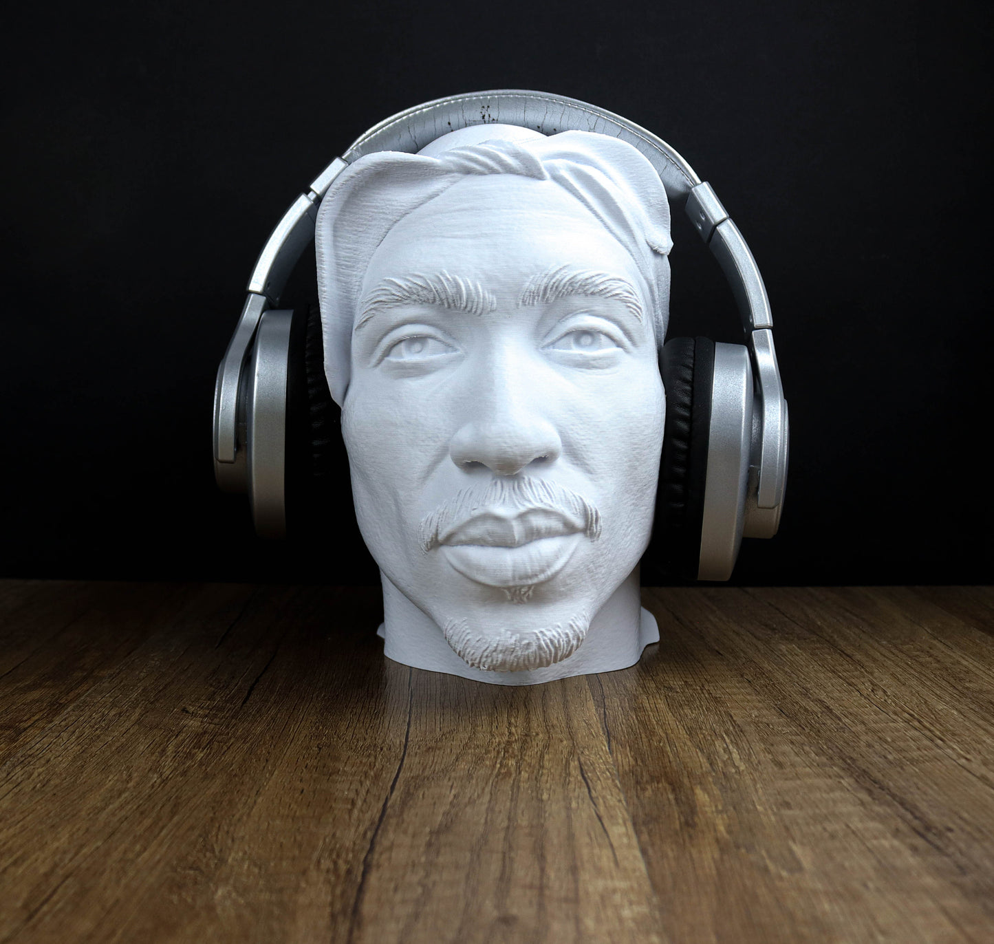 Tupac Shakur Headphone Holder, 2Pac Desktop Decor Headphone 3d Bust Gift