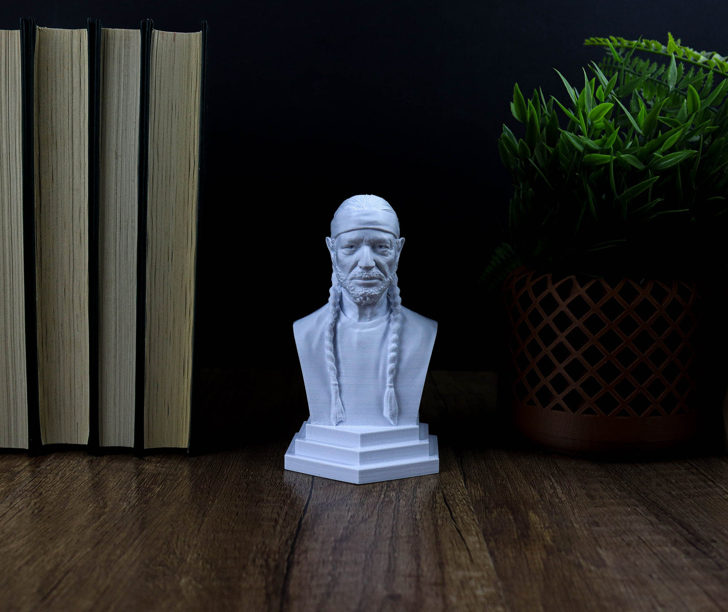 Willie Nelson Bust, Country Music Legend Statue, Gift for Country Music Fans