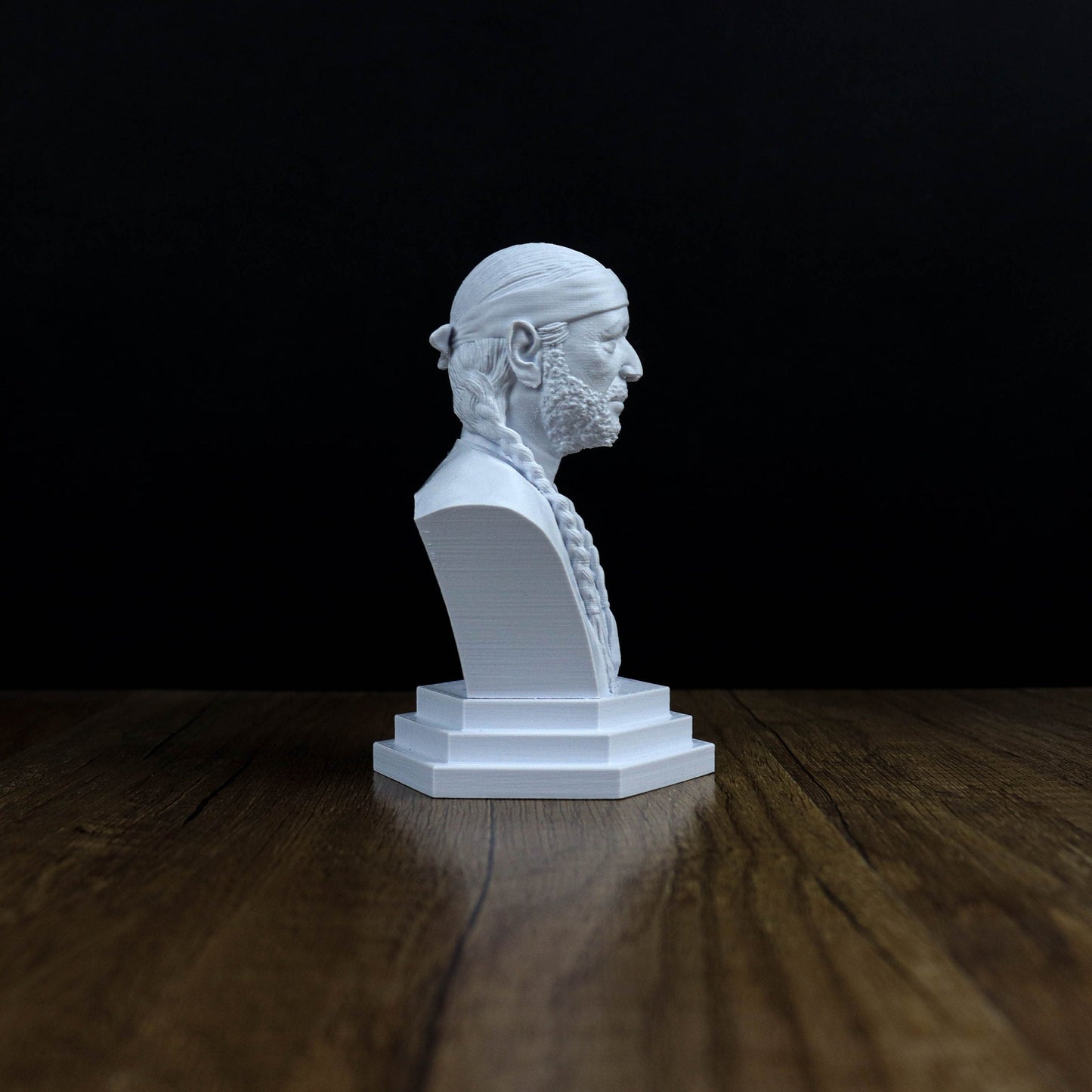 Willie Nelson Bust, Country Music Legend Statue, Gift for Country Music Fans